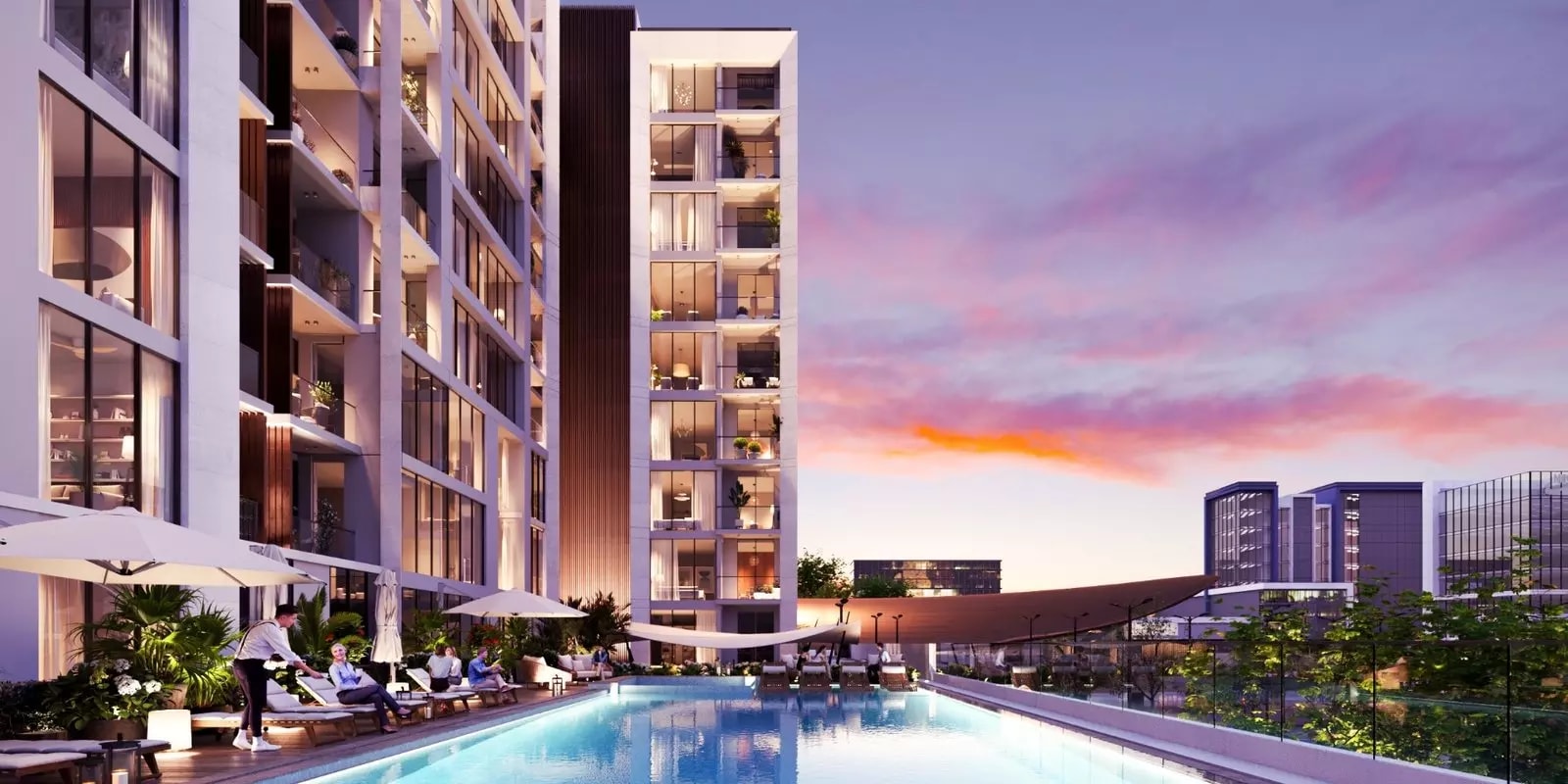 Impressie van Rosalia Residences, appartementen van Deyaar Development in Al Furjan, Dubai