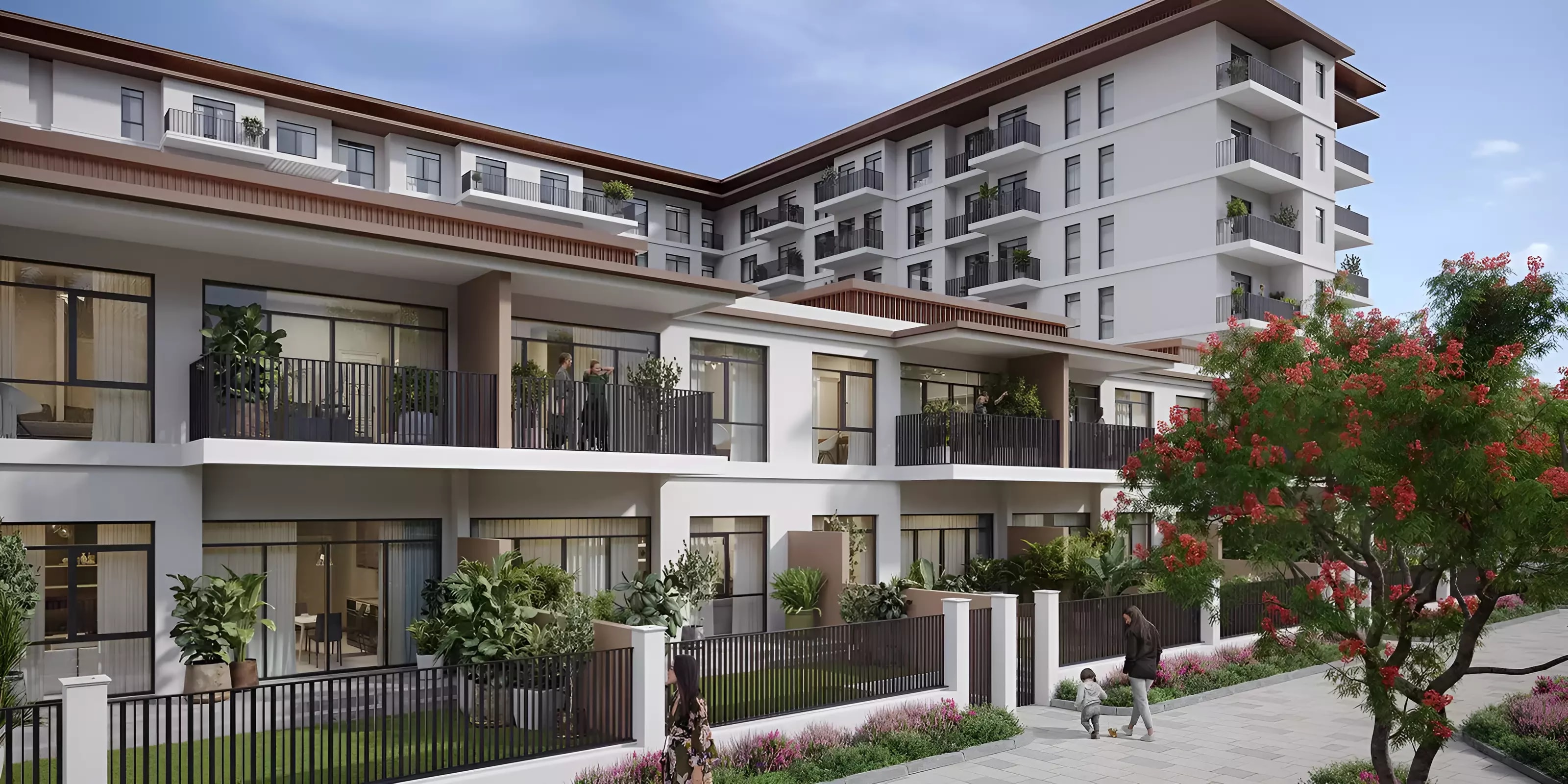 Impressie van The Hamilton, appartementen van Nshama in Town Square, Dubai