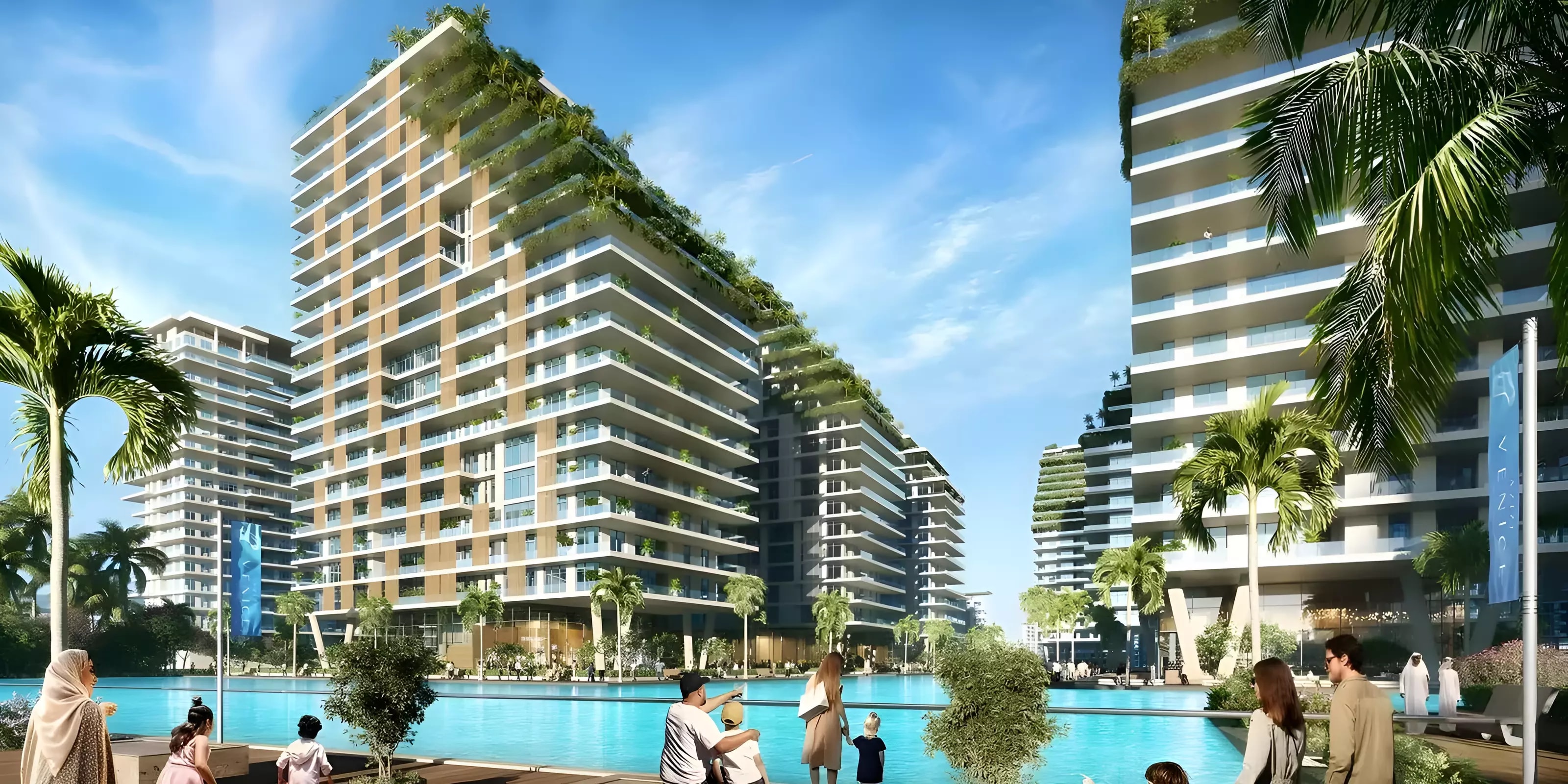 Impressie van Azizi Venice, appartementen van Azizi Developments in Dubai South (Dubai World Central), Dubai