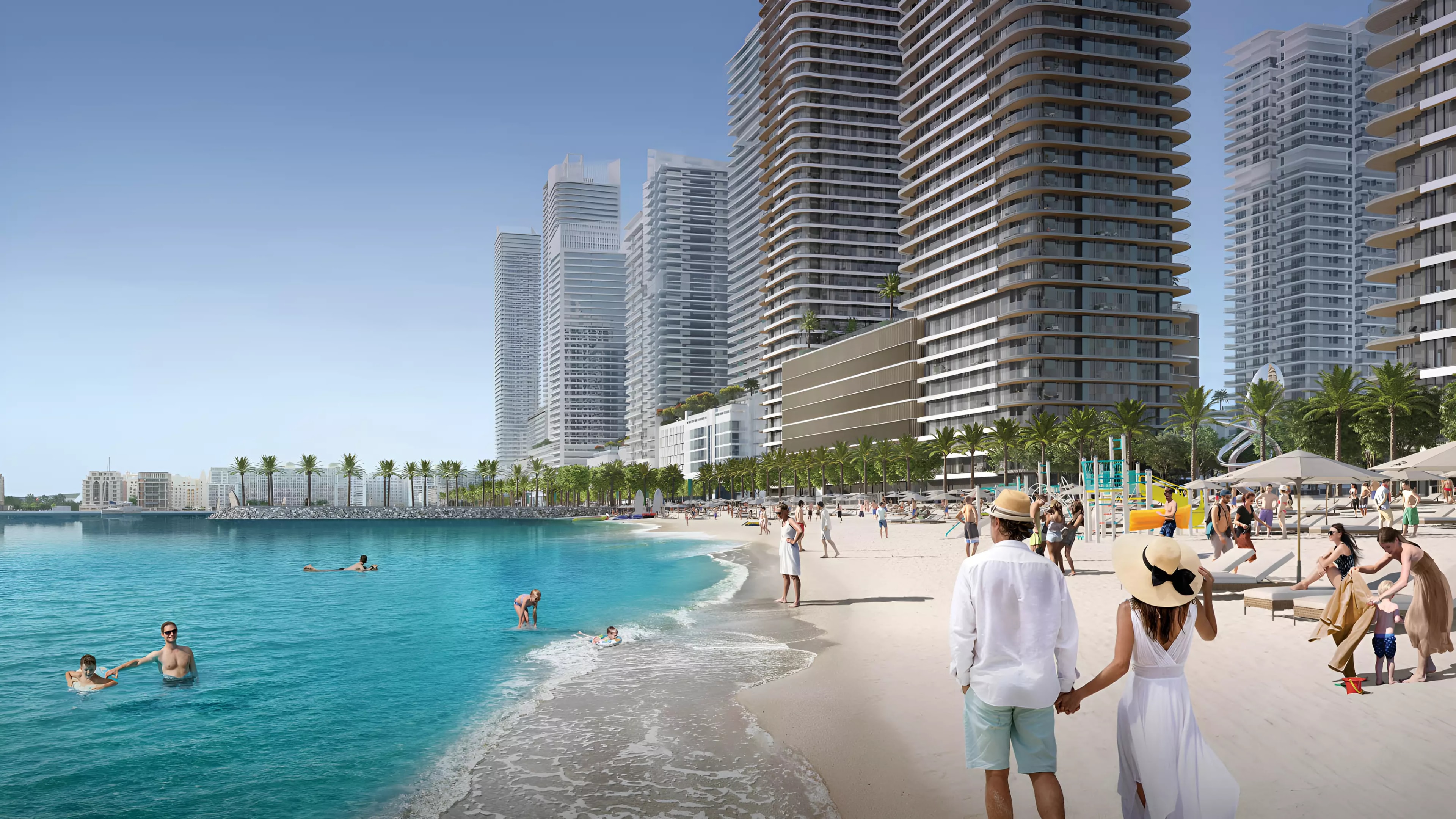 Impressie van Seapoint, woningen van Emaar Properties in Emaar Beachfront, Dubai