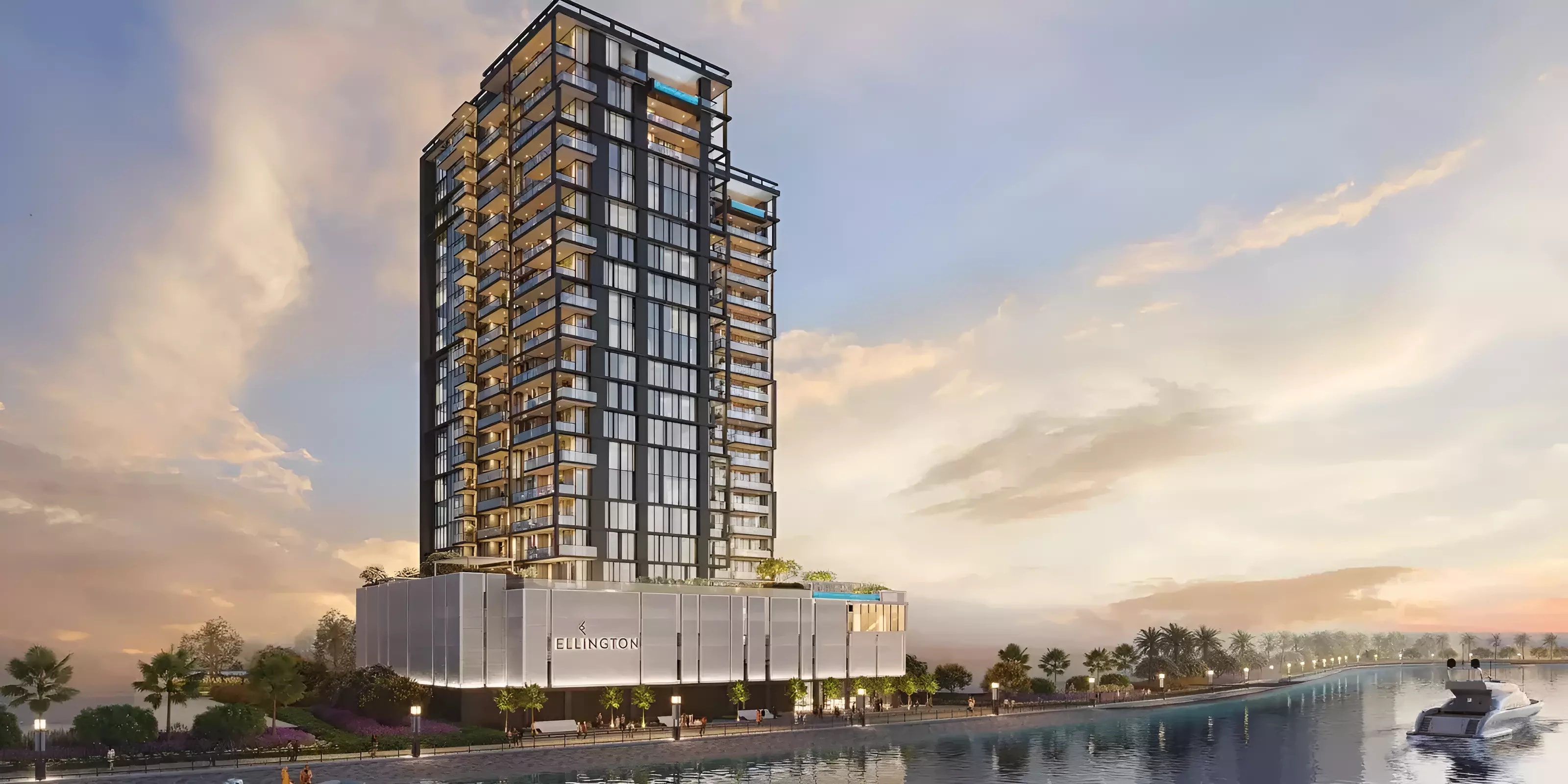 Impressie van The Crestmark, woningen van Ellington in Business Bay, Dubai