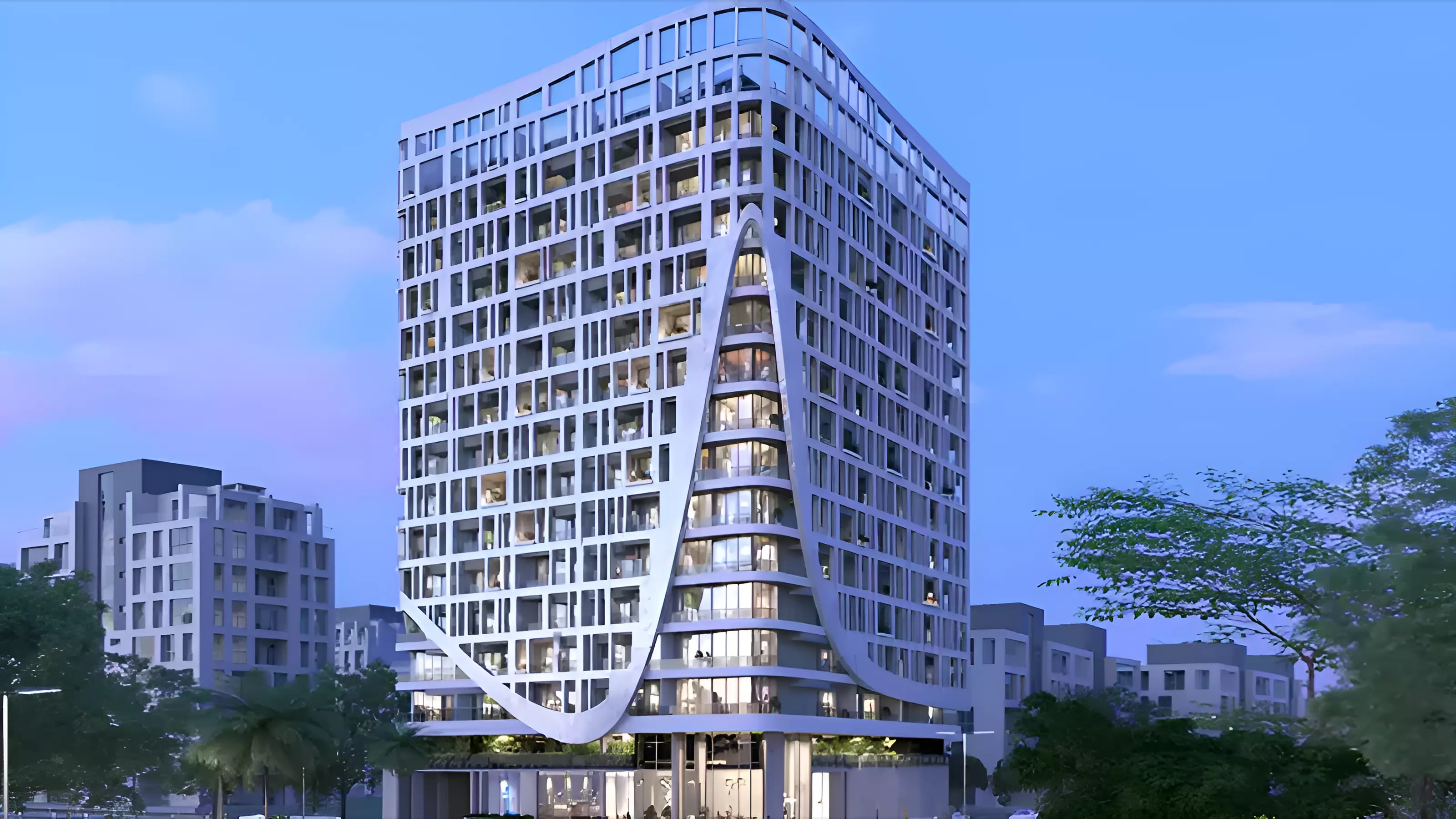 Impressie van Sky Suites, woningen van Peace Homes Group in Jumeirah Village Circle, Dubai