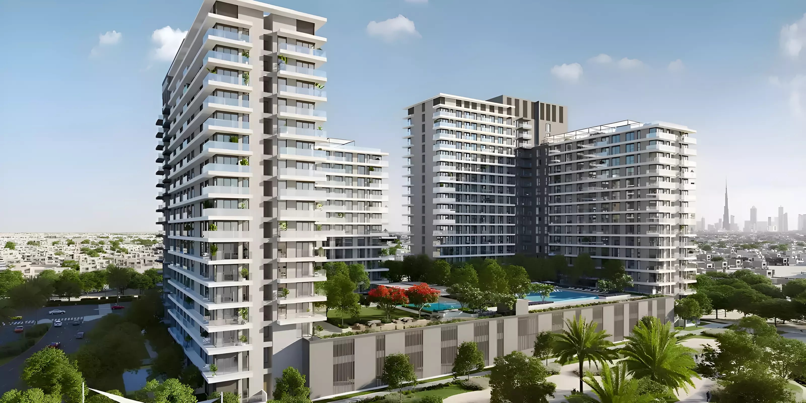 Impressie van Club Drive, appartementen van Emaar Properties in Dubai Hills Estate, Dubai