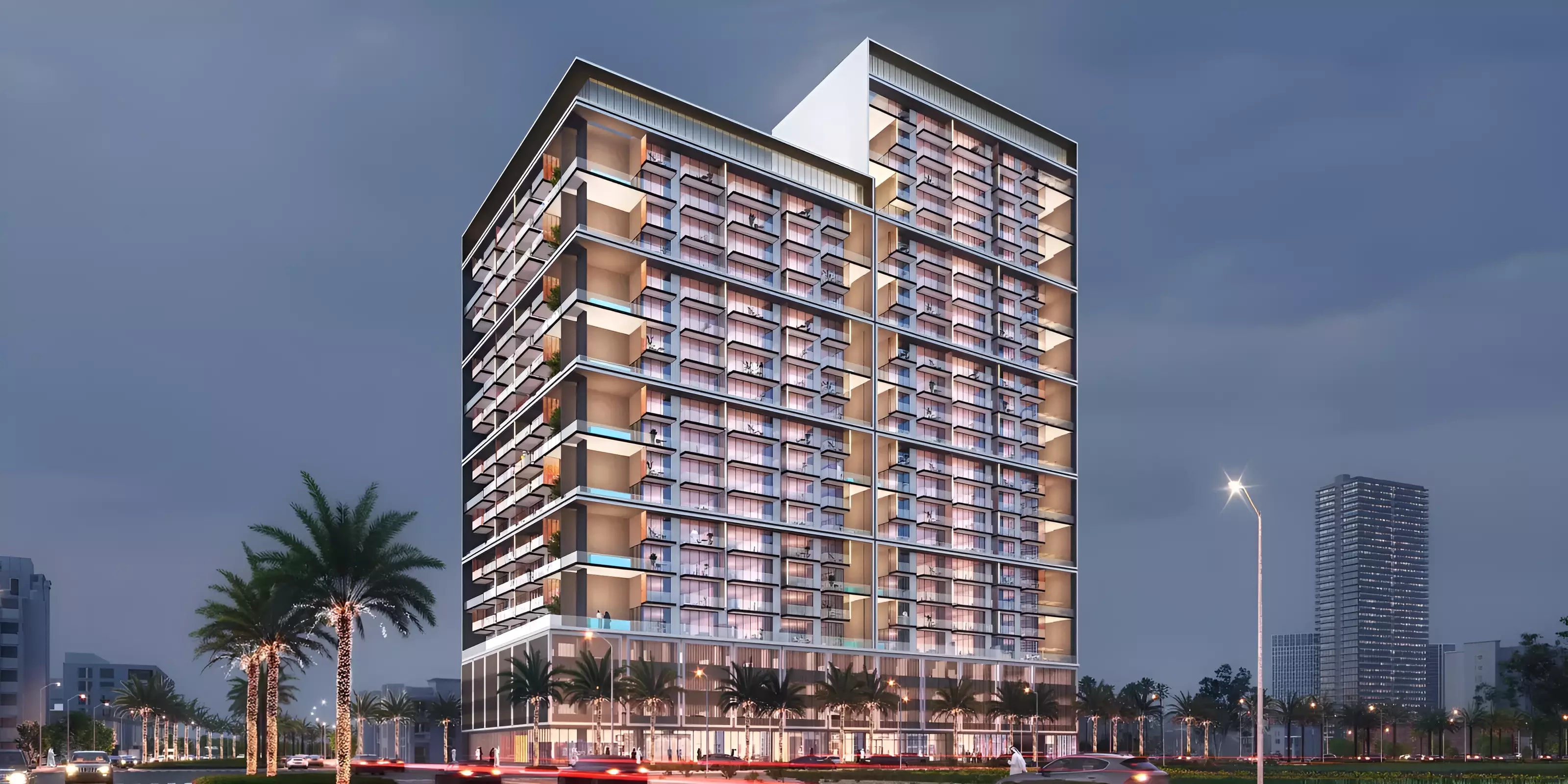 Impressie van Binghatti Orchid, appartementen van Binghatti Developers in Jumeirah Village Circle, Dubai