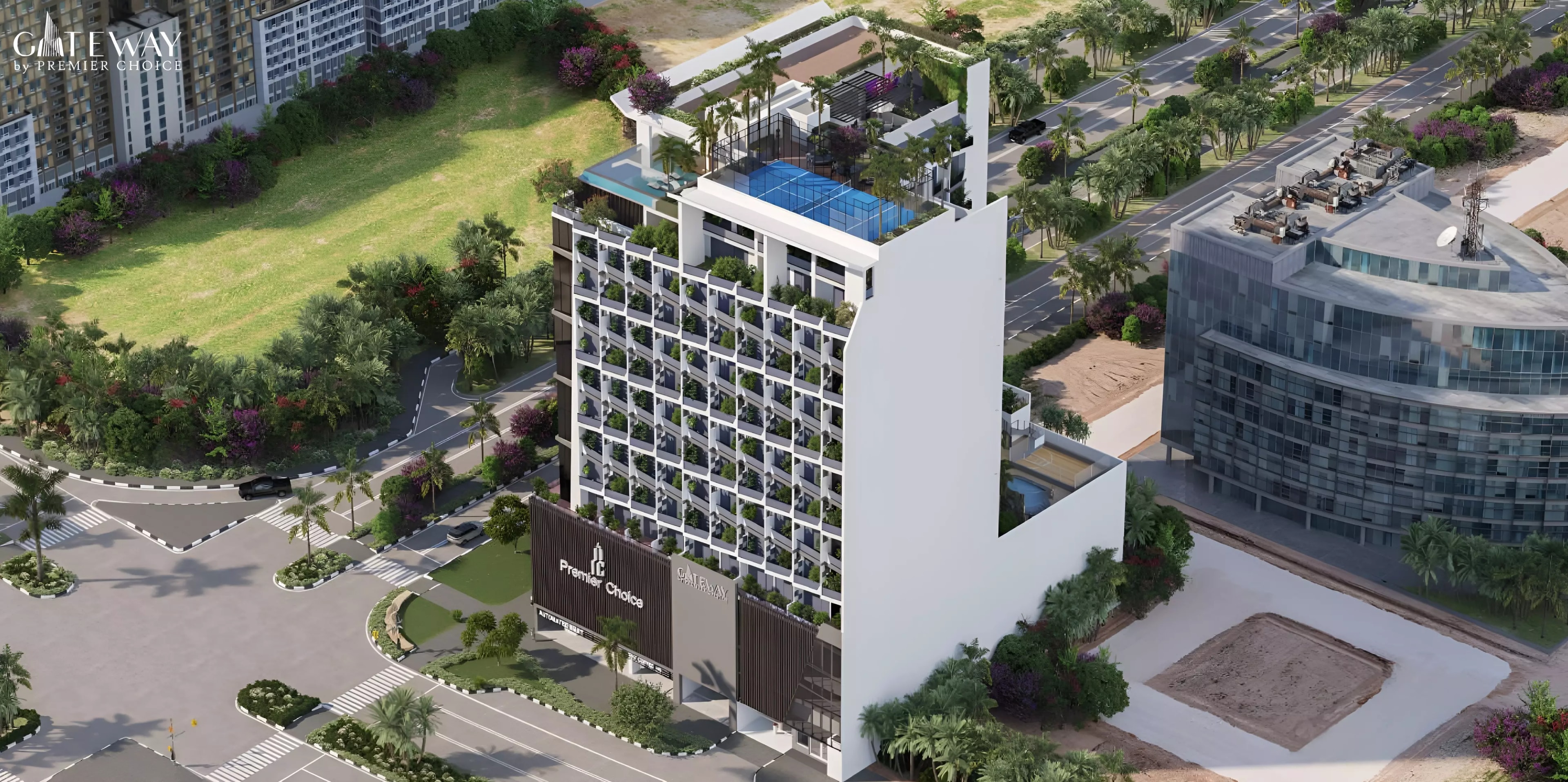Impressie van Gateway, appartementen van Premier Choice International in Jumeirah Village Circle, Dubai