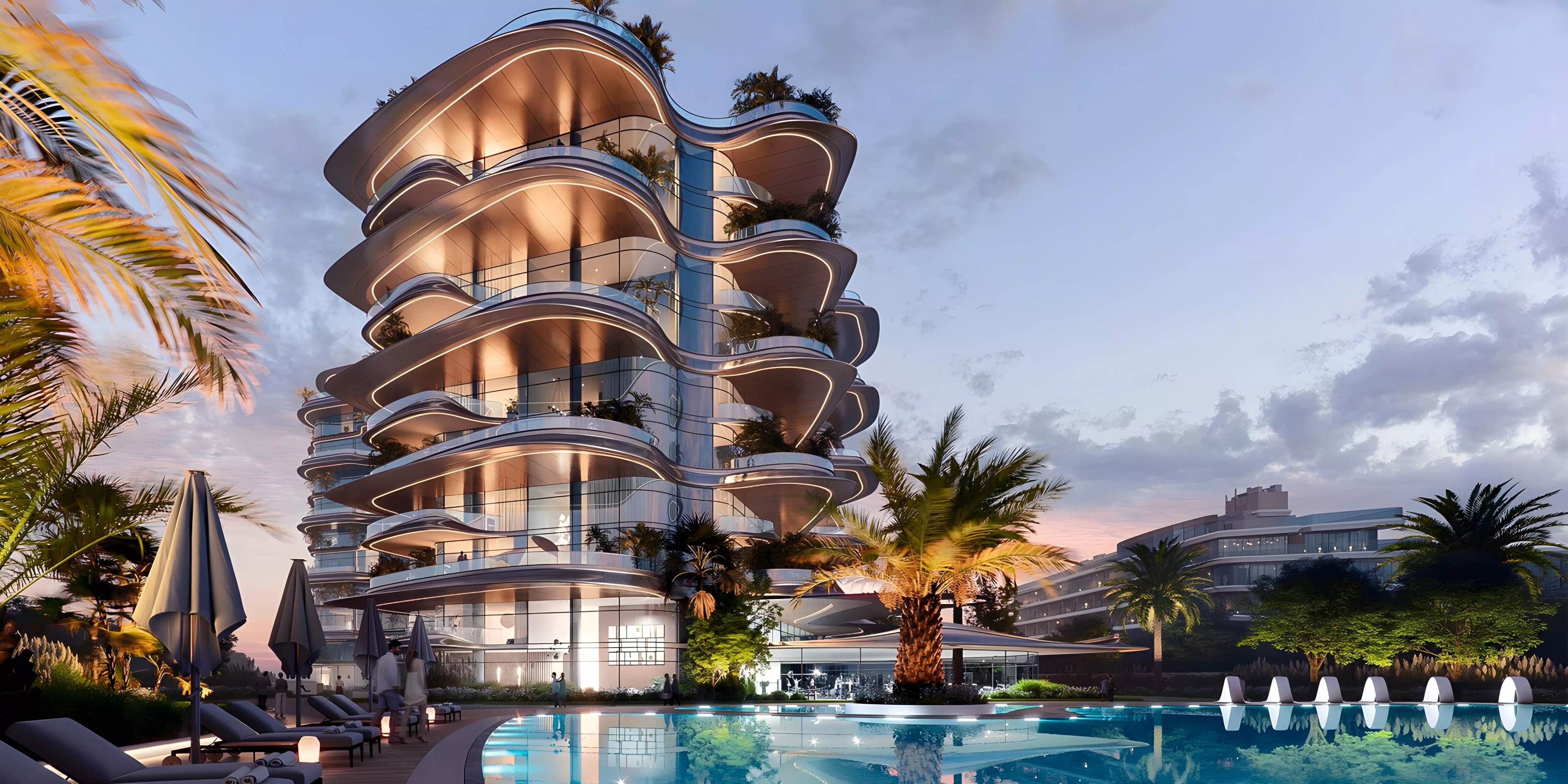 Impressie van SLS Residences Palm Jumeirah, woningen van Roya Lifestyle Development in Palm Jumeirah, Dubai