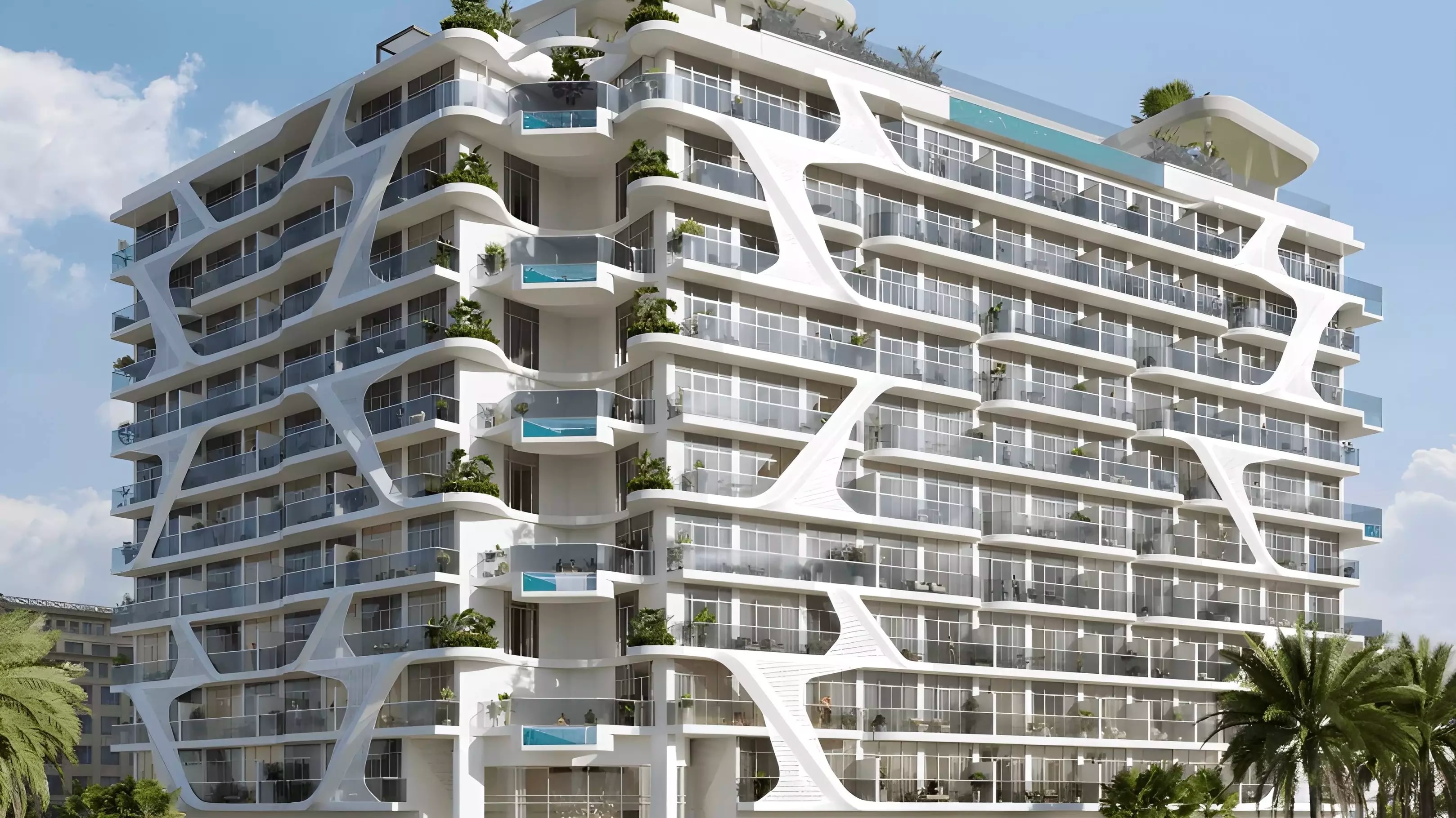 Impressie van Oxford Gardens, appartementen van Iman Developers in Arjan, Dubai