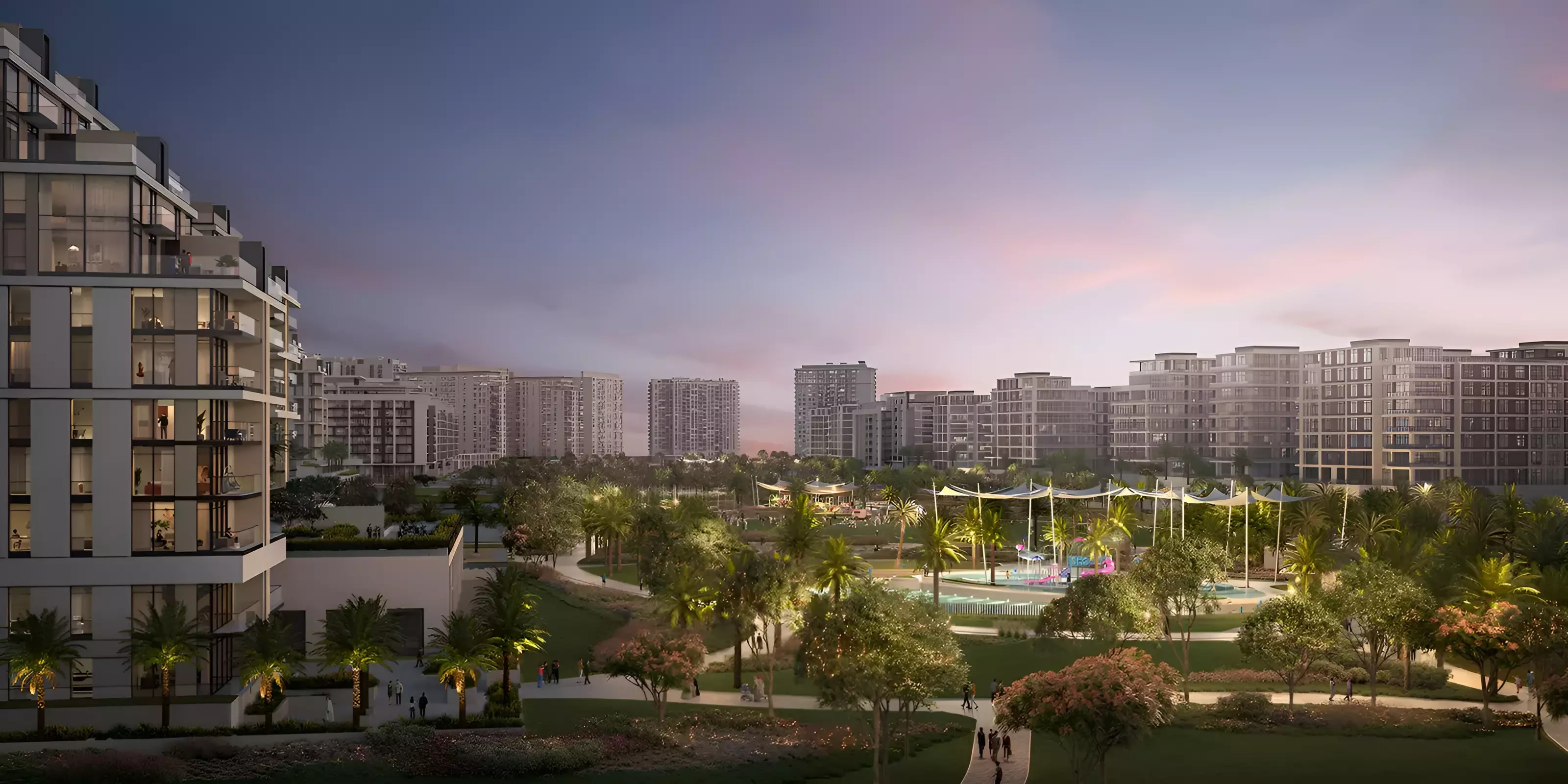 Impressie van Parkside Views, woningen van Emaar Properties in Dubai Hills Estate, Dubai
