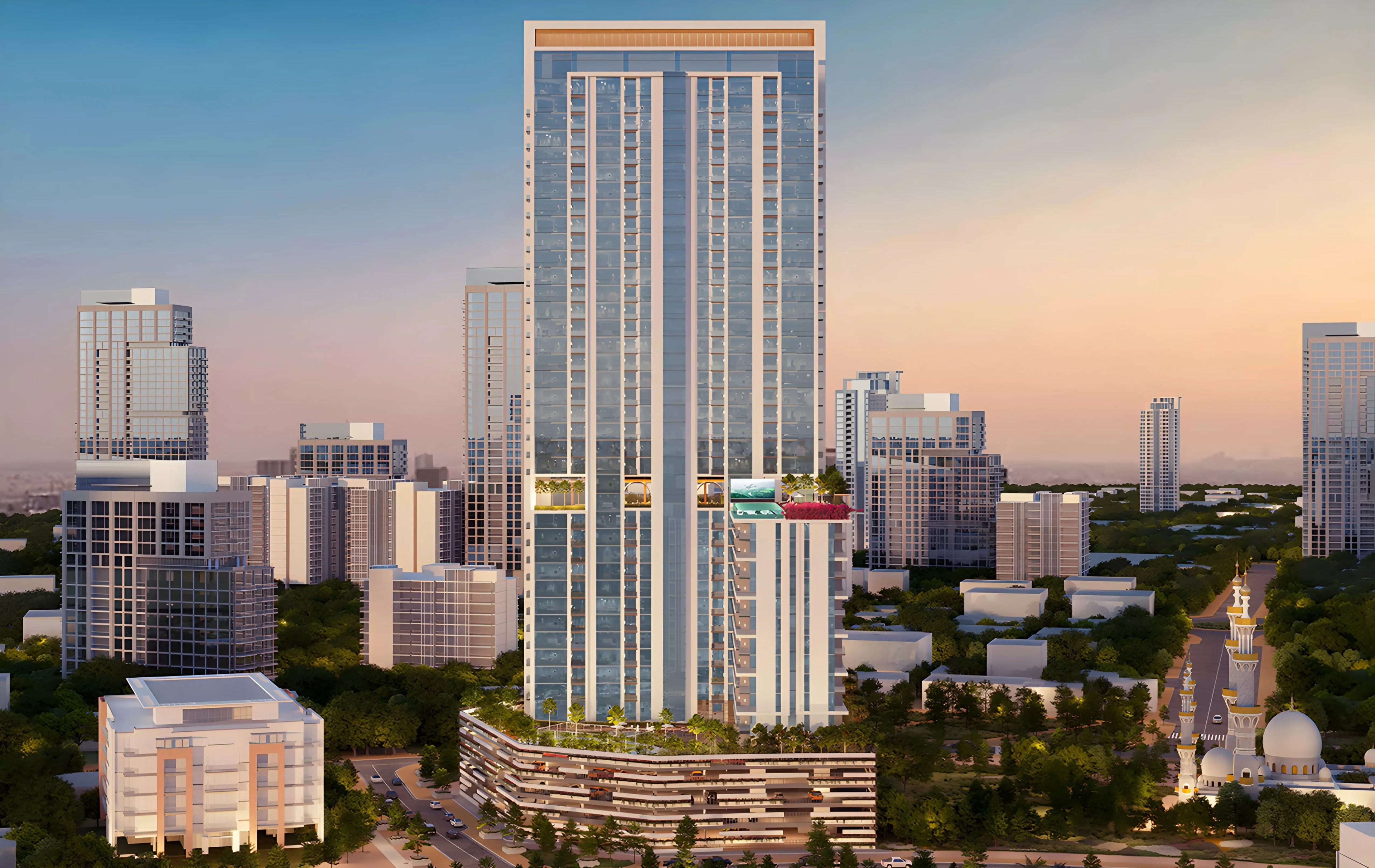 Impressie van Kyoto by Oro24, appartementen van Oro24 Developments in Arjan, Dubai