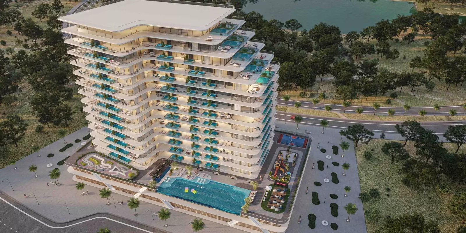 Impressie van Samana Golf Views, appartementen van Samana Developers in Dubai Sports City, Dubai
