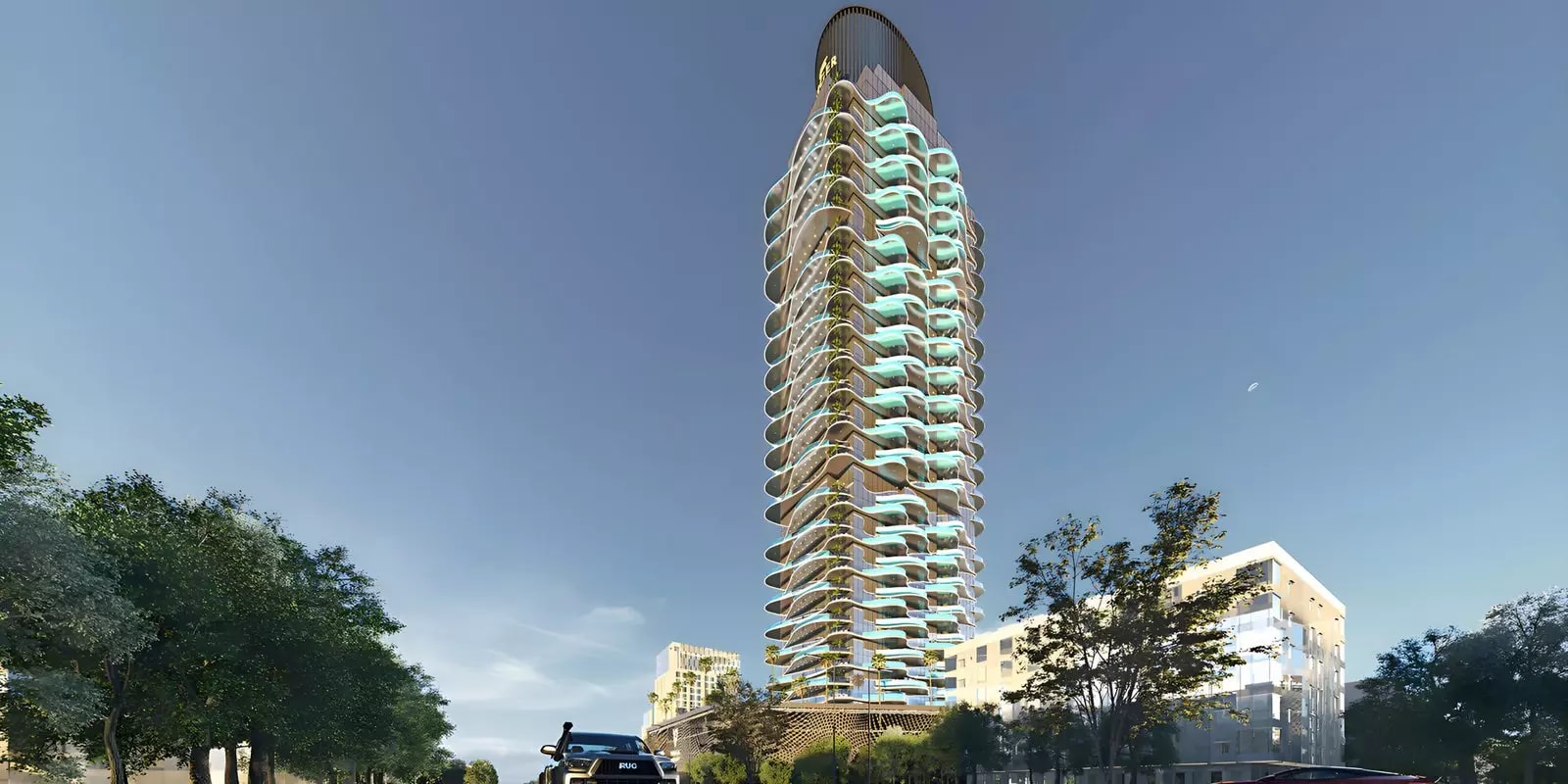 Impressie van Volga Tower, woningen van Tiger Group in Jumeirah Village Triangle, Dubai