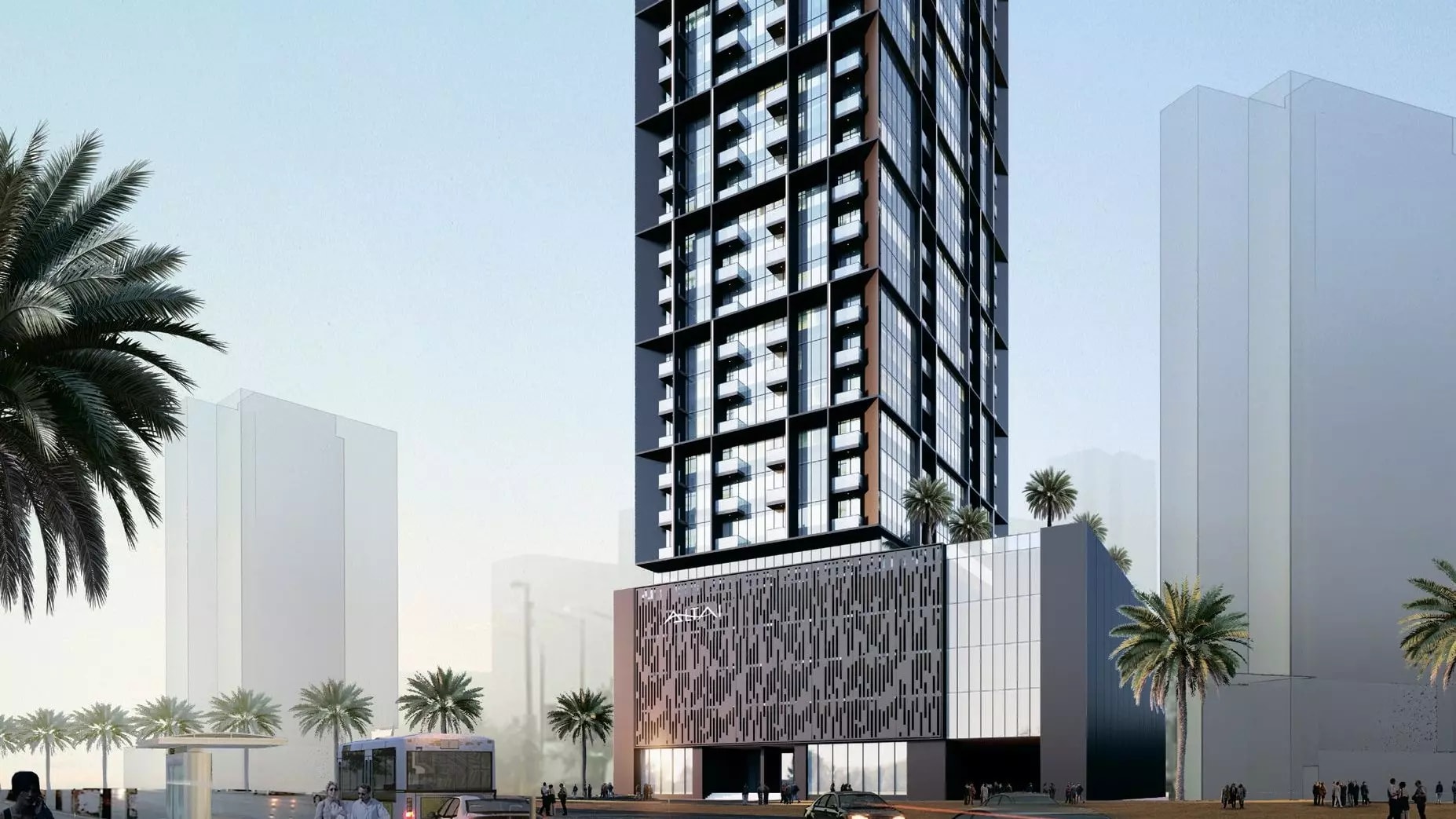Impressie van Altai Tower, appartementen van Tiger Group in Jumeirah Village Triangle, Dubai