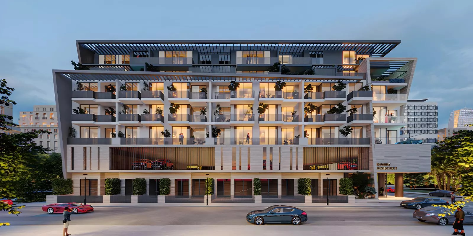 Impressie van Beverly Residence Phase 2 By HMB, appartementen van H M B Development in Jumeirah Village Circle, Dubai