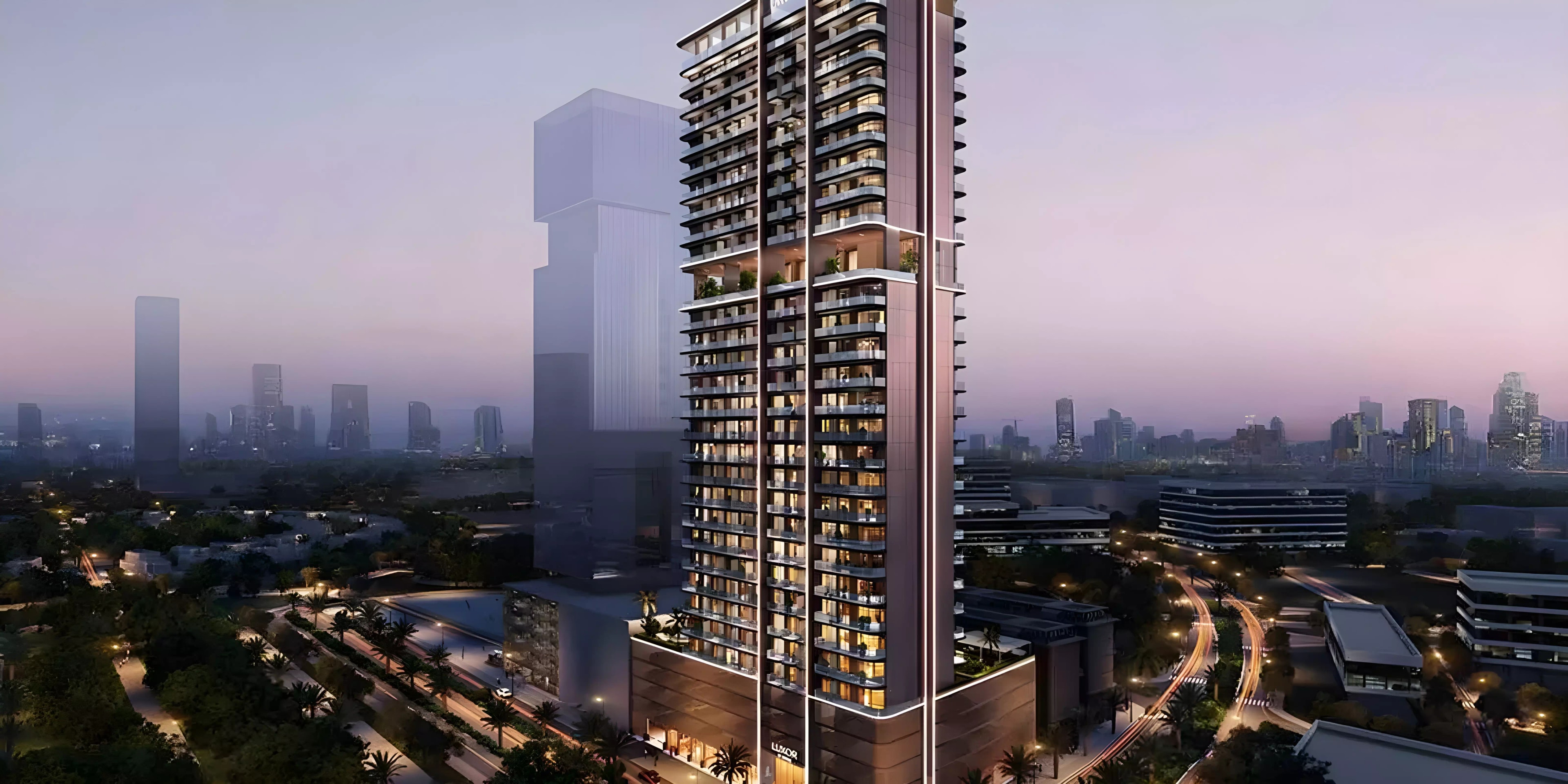 Impressie van Imtiaz DLRC Tower, woningen van Imtiaz Developments in Dubai Land Residence Complex, Dubai