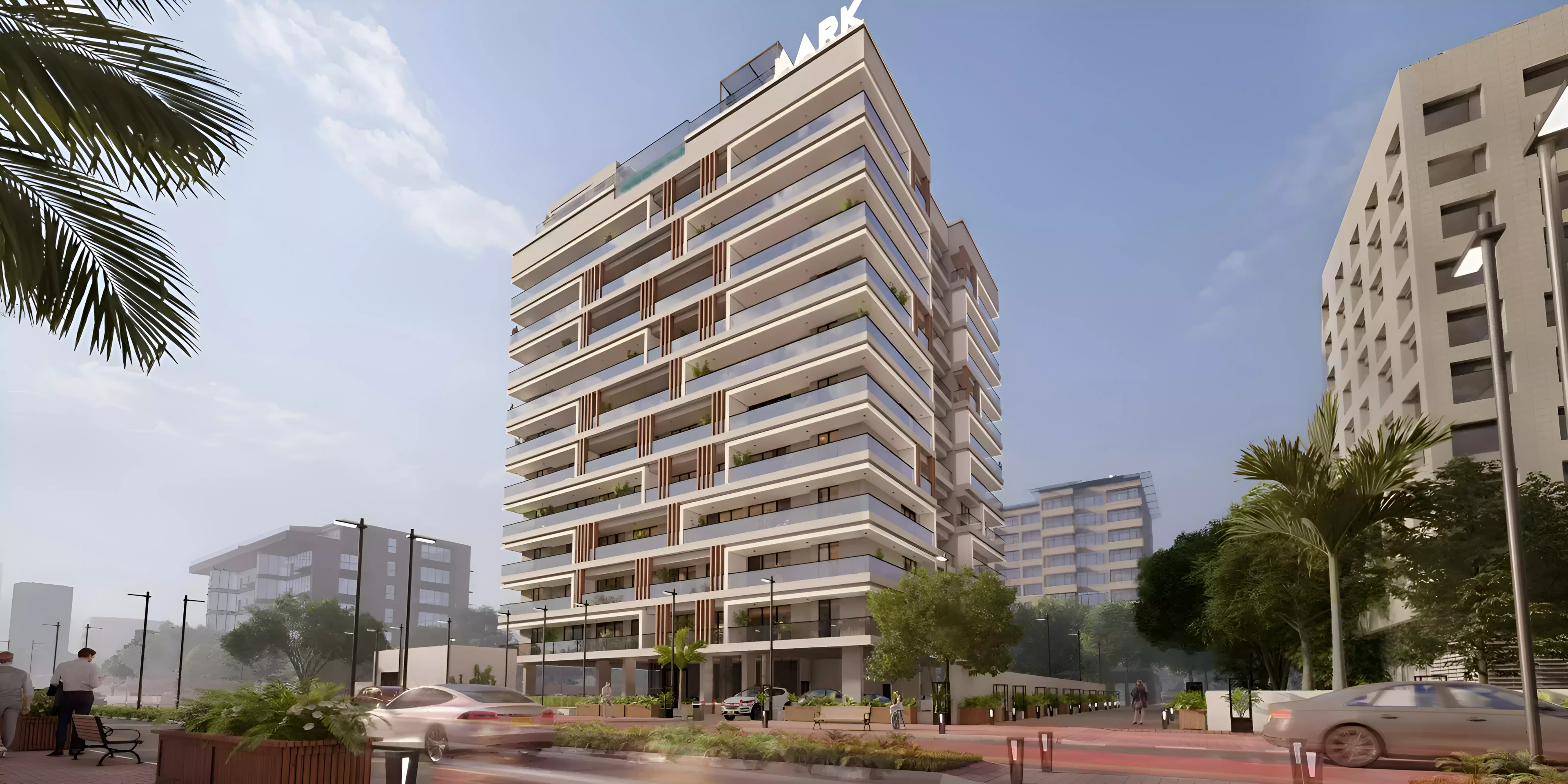 Impressie van Aark Residences, appartementen van Aark Developers in Dubai Land Residence Complex, Dubai