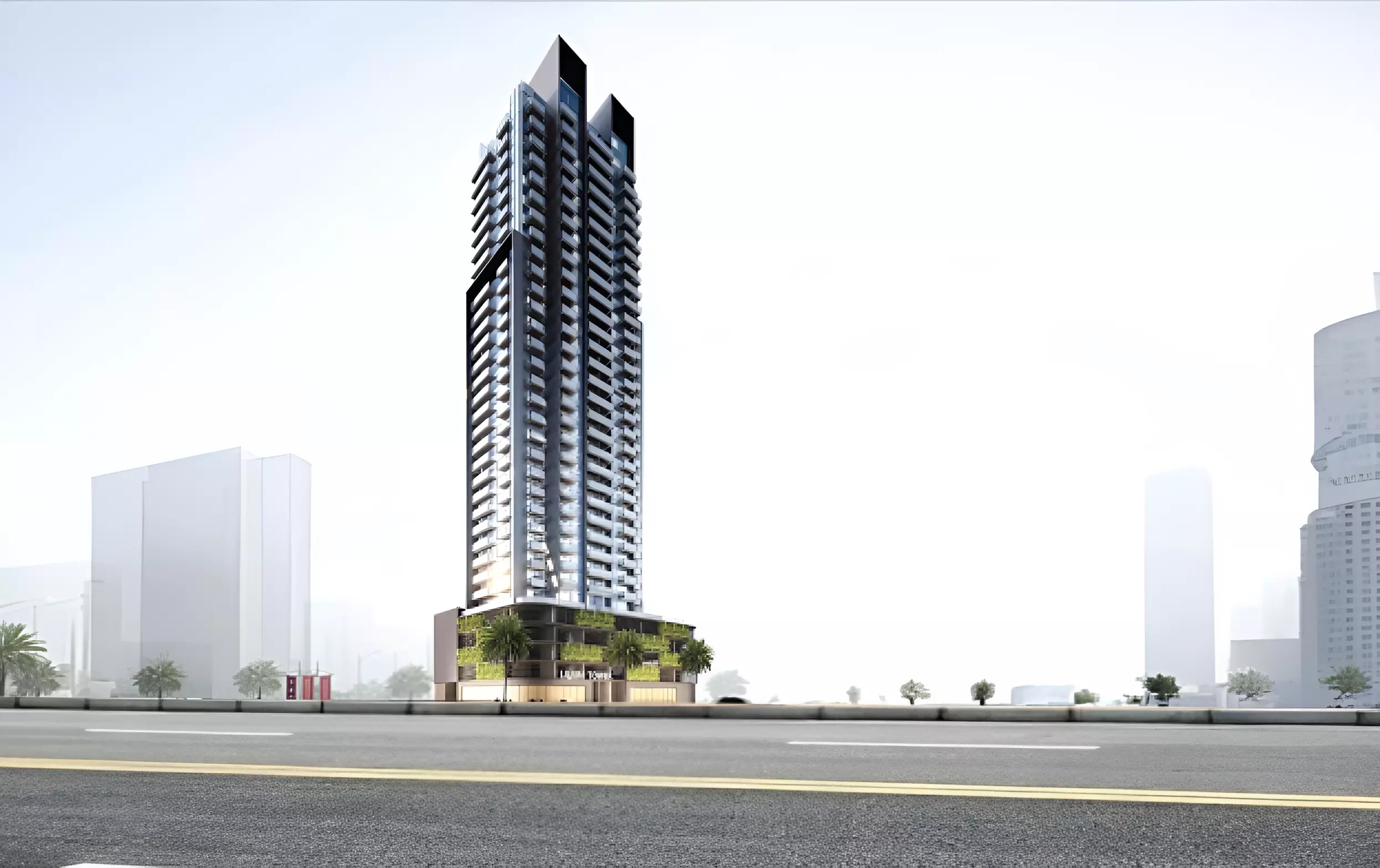 Impressie van Lilium Tower, appartementen van Tiger Group in Jumeirah Village Triangle, Dubai