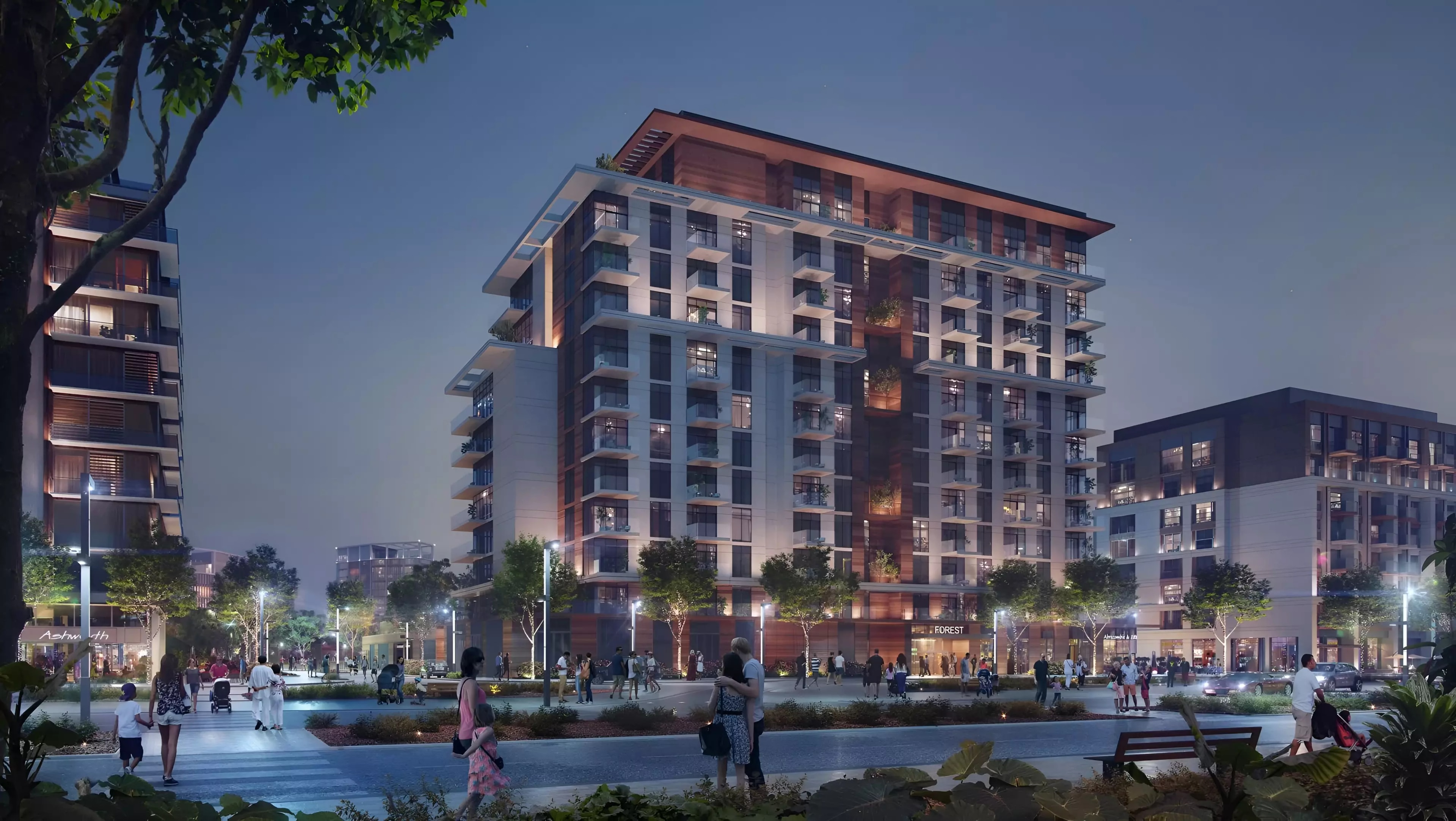 Impressie van Erin Central Park, woningen van Meraas Holding in City Walk, Dubai