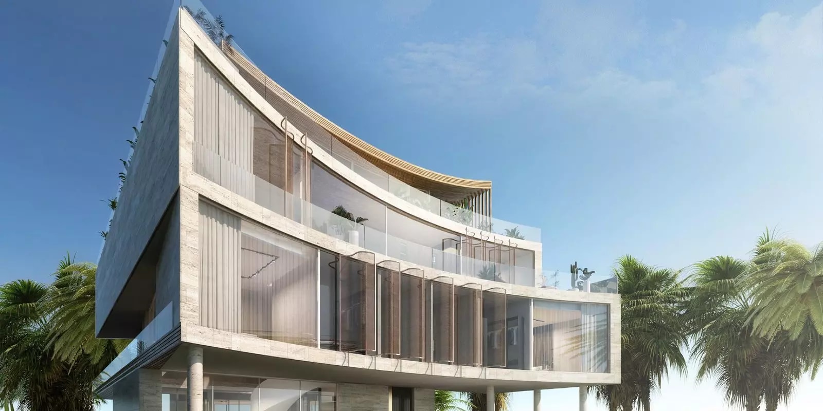 Impressie van Zuha Island Villas, villa's van Zaya in The World Islands, Dubai