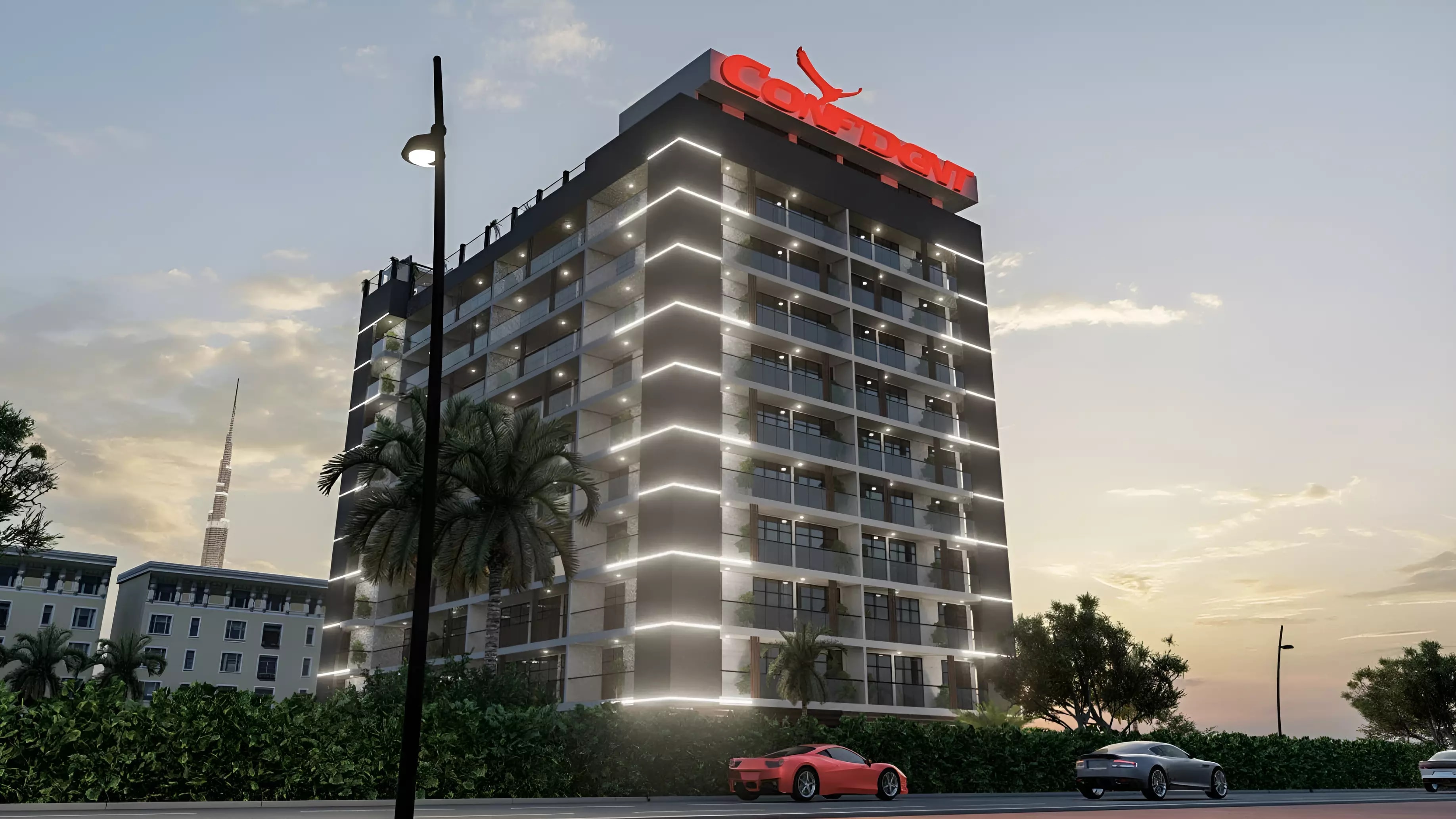 Impressie van Confident Lancaster, appartementen van Confident Group in Liwan, Dubai
