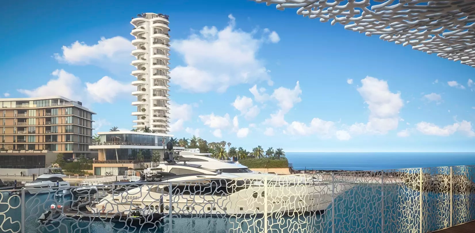 Impressie van Bulgari Lighthouse, woningen van Meraas Holding in Jumeirah, Dubai