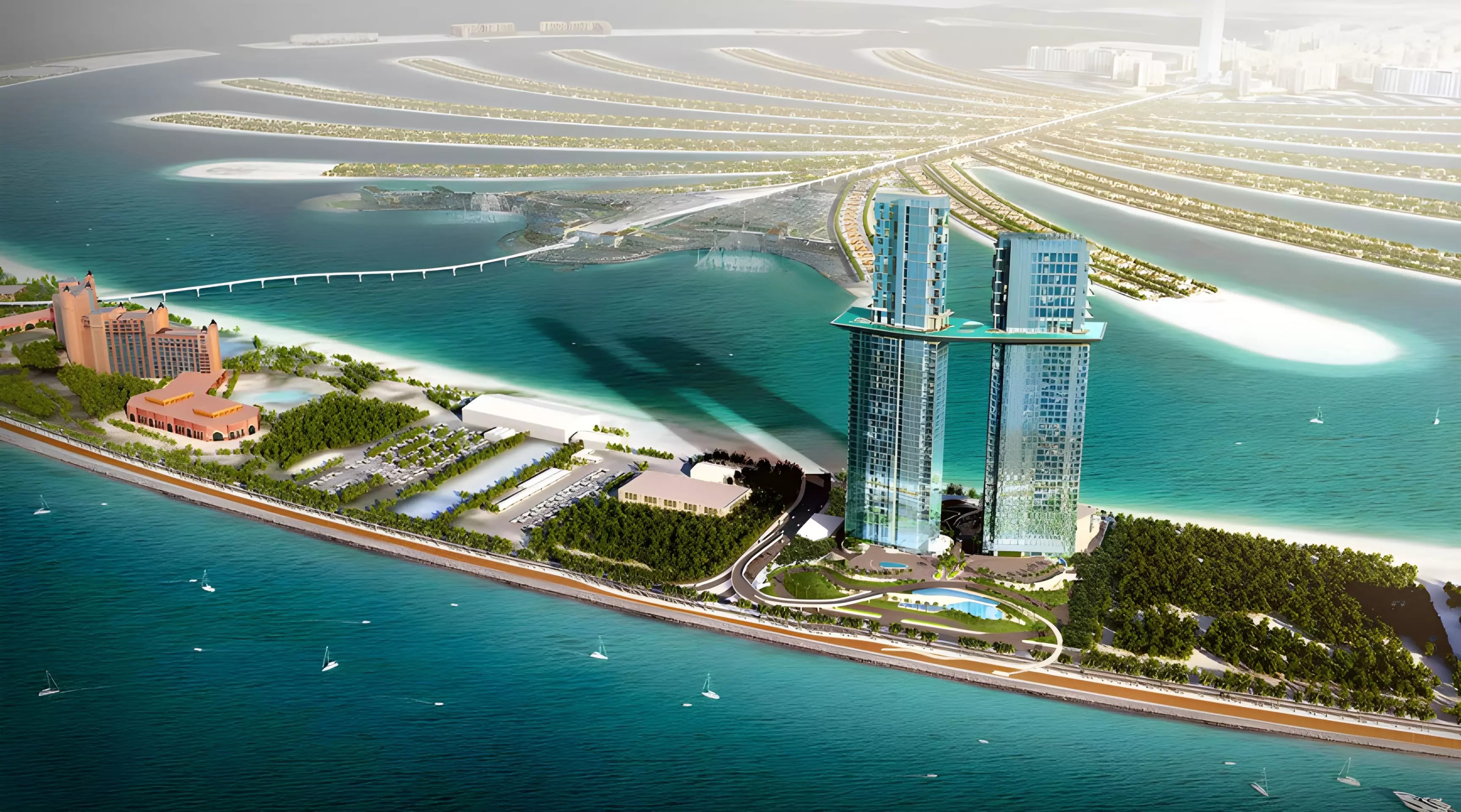 Impressie van Podium Villas, villa's van Nakheel in Palm Jumeirah, Dubai