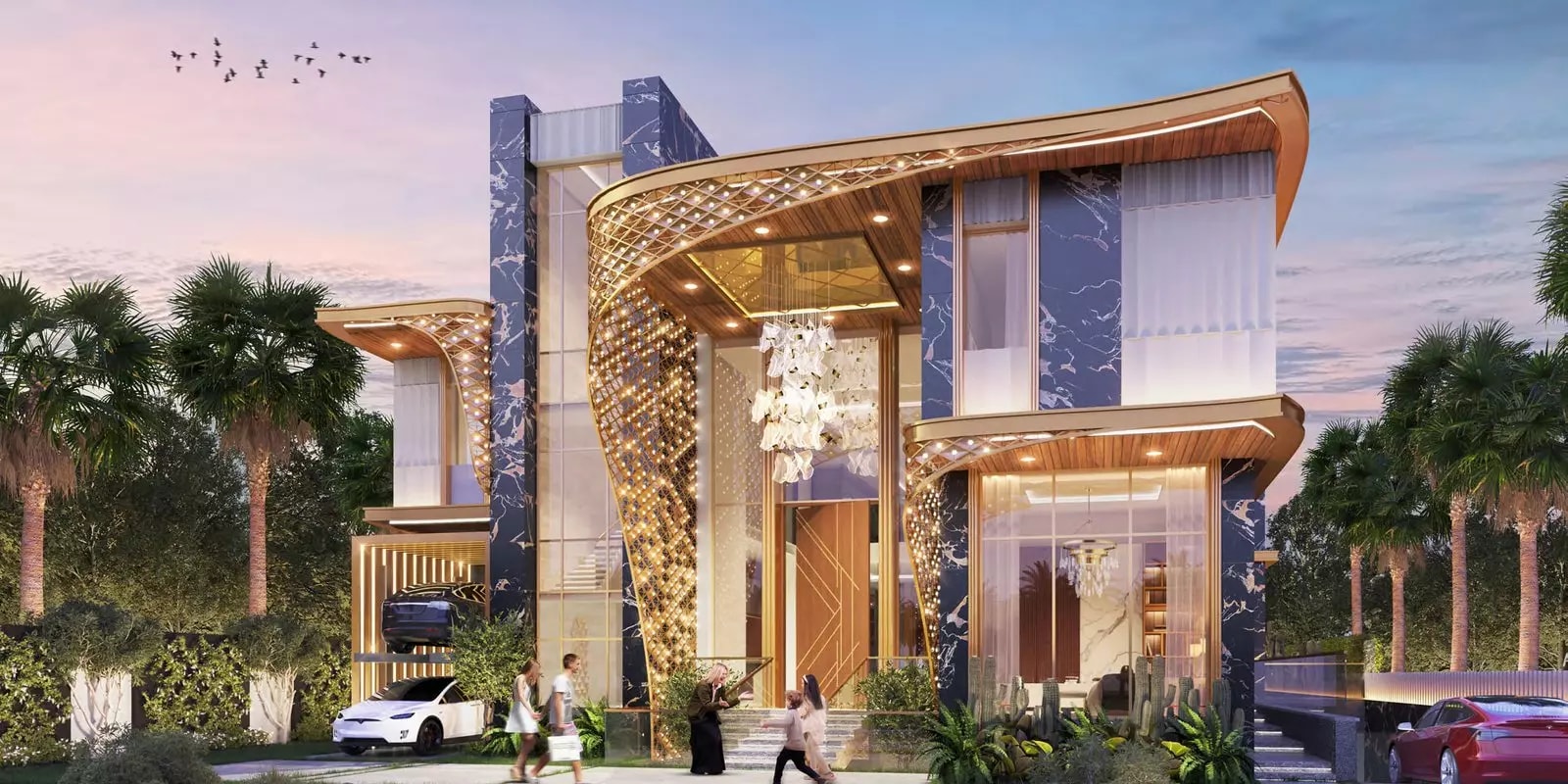 Impressie van Gems Estates By Damac, villa's van Damac Properties in Damac Hills, Dubai