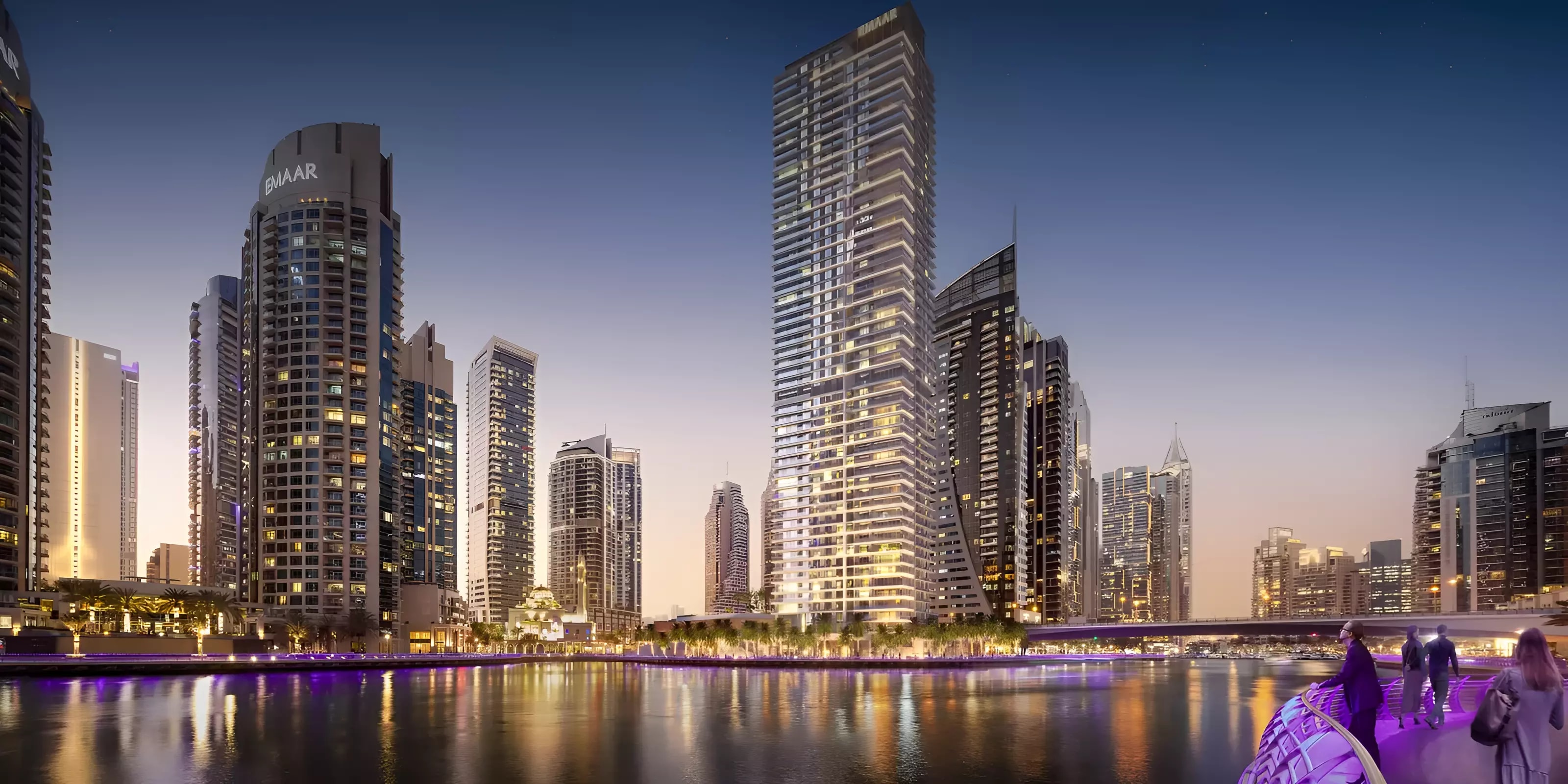 Impressie van Marina Shores, woningen van Emaar Properties in Dubai Marina, Dubai