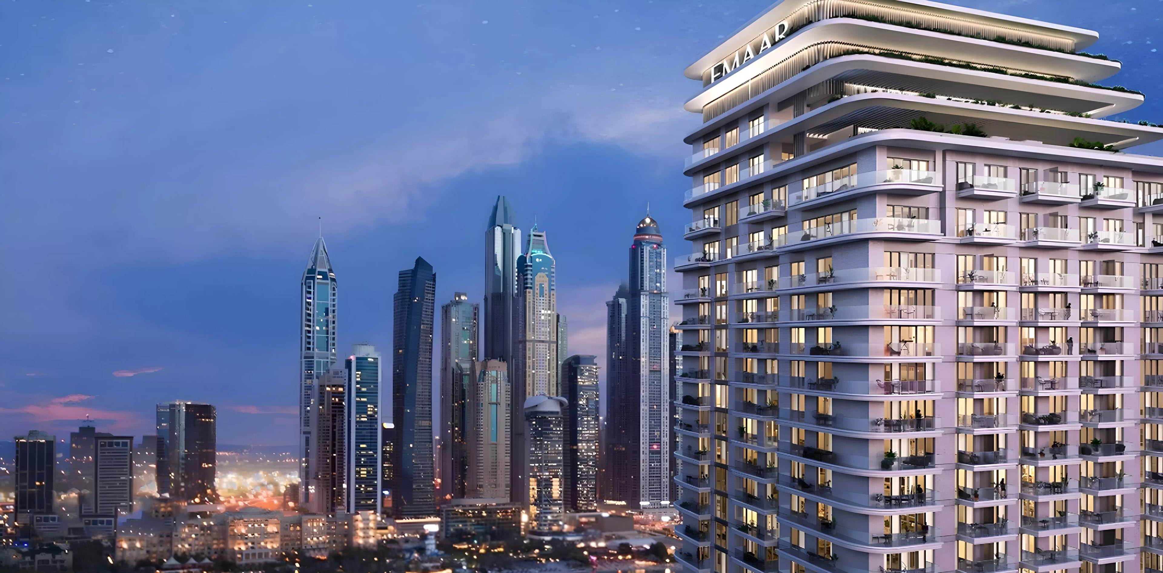 Impressie van Emaar Beachgate, woningen van Emaar Properties in Emaar Beachfront, Dubai