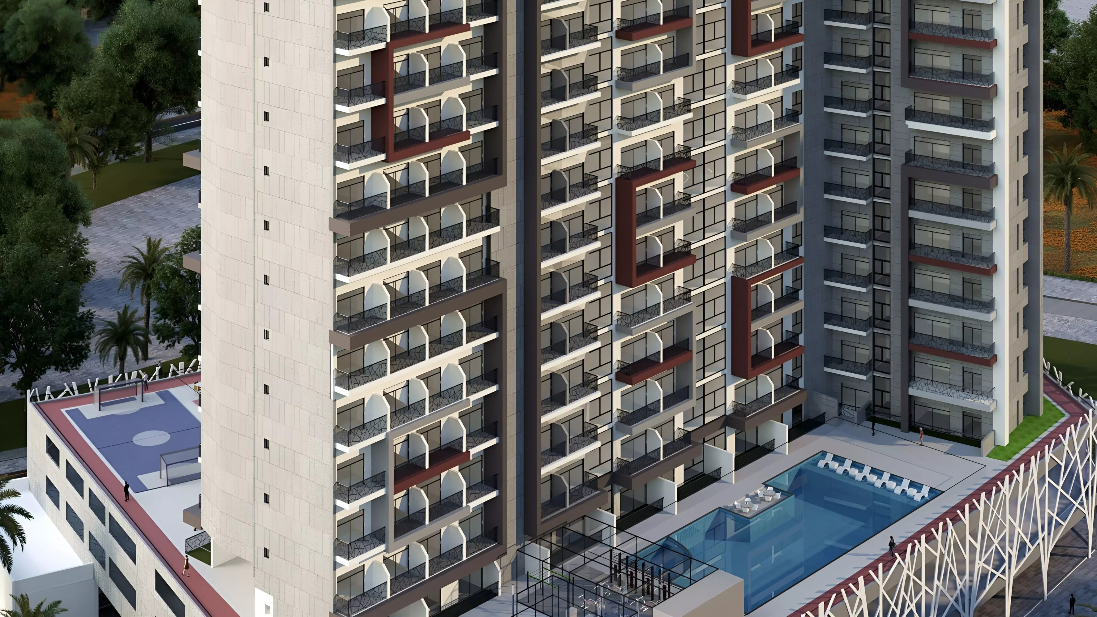 Impressie van Joya Dorado, appartementen van Green Yard Properties Development in Arjan, Dubai