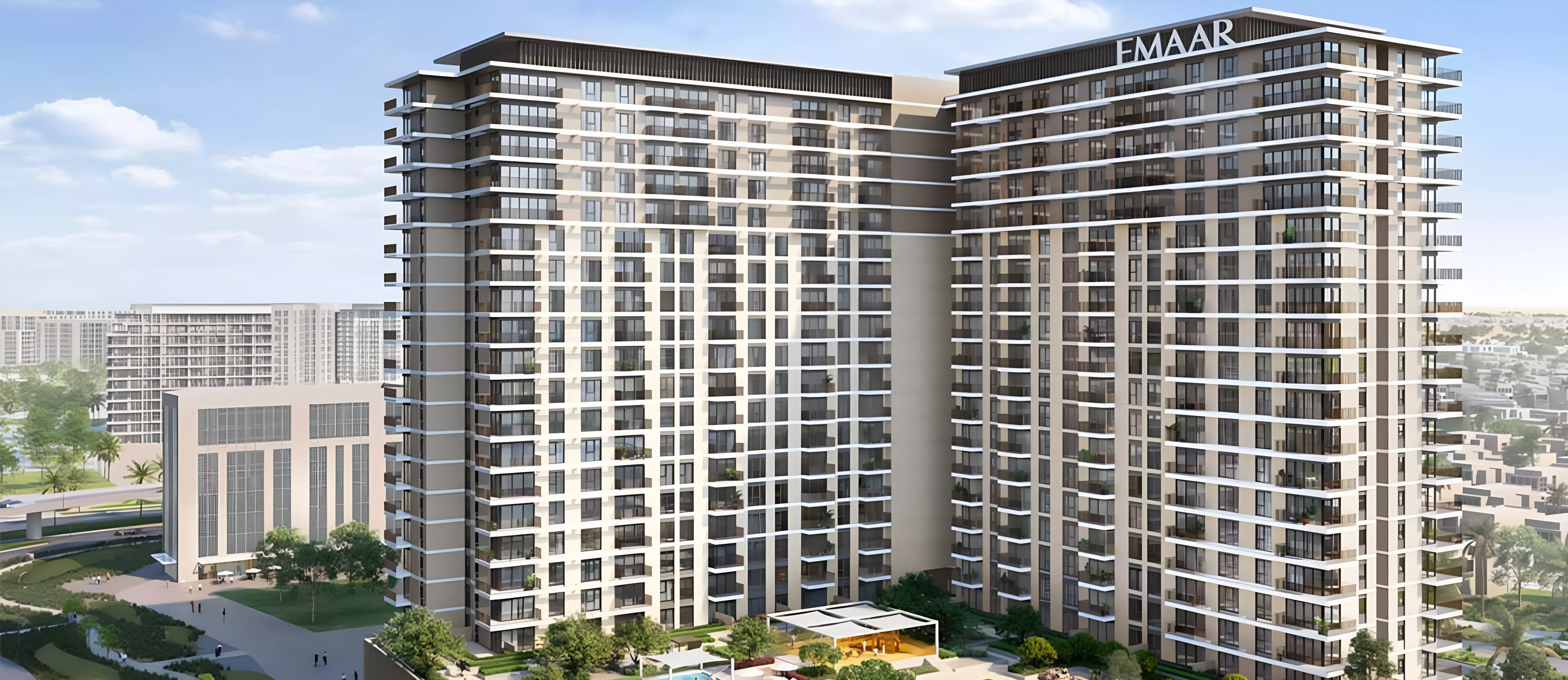 Impressie van Hills Park, appartementen van Emaar Properties in Dubai Hills Estate, Dubai