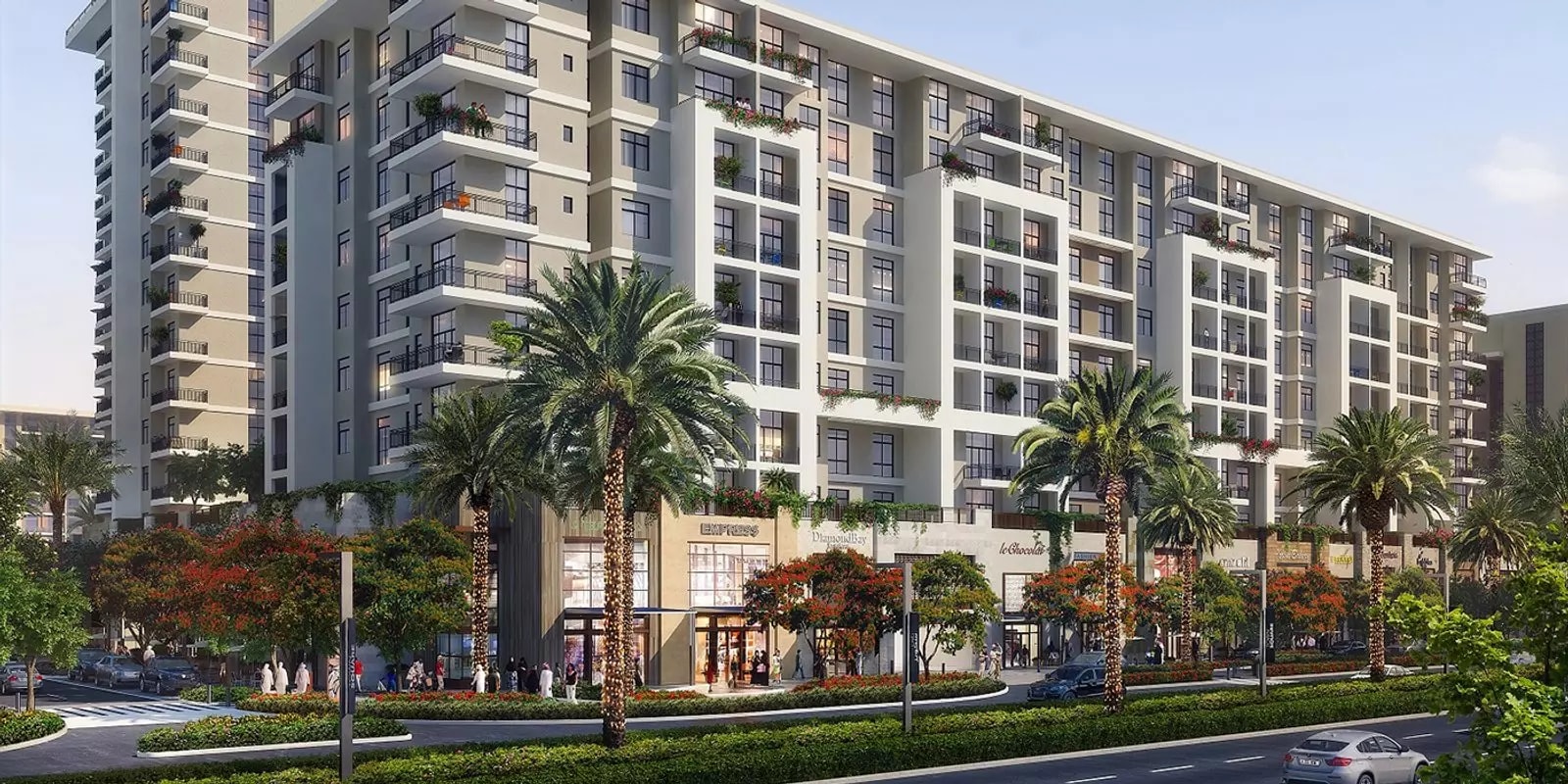 Impressie van Ascot Residences, appartementen van Nshama in Town Square, Dubai