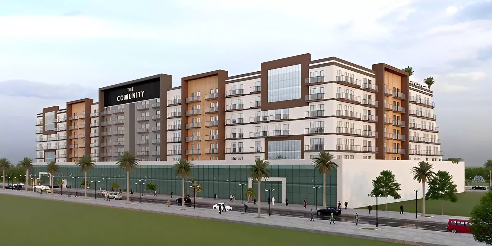 Impressie van The Community Motor City, appartementen van Aqua Properties Developers in Motor City, Dubai