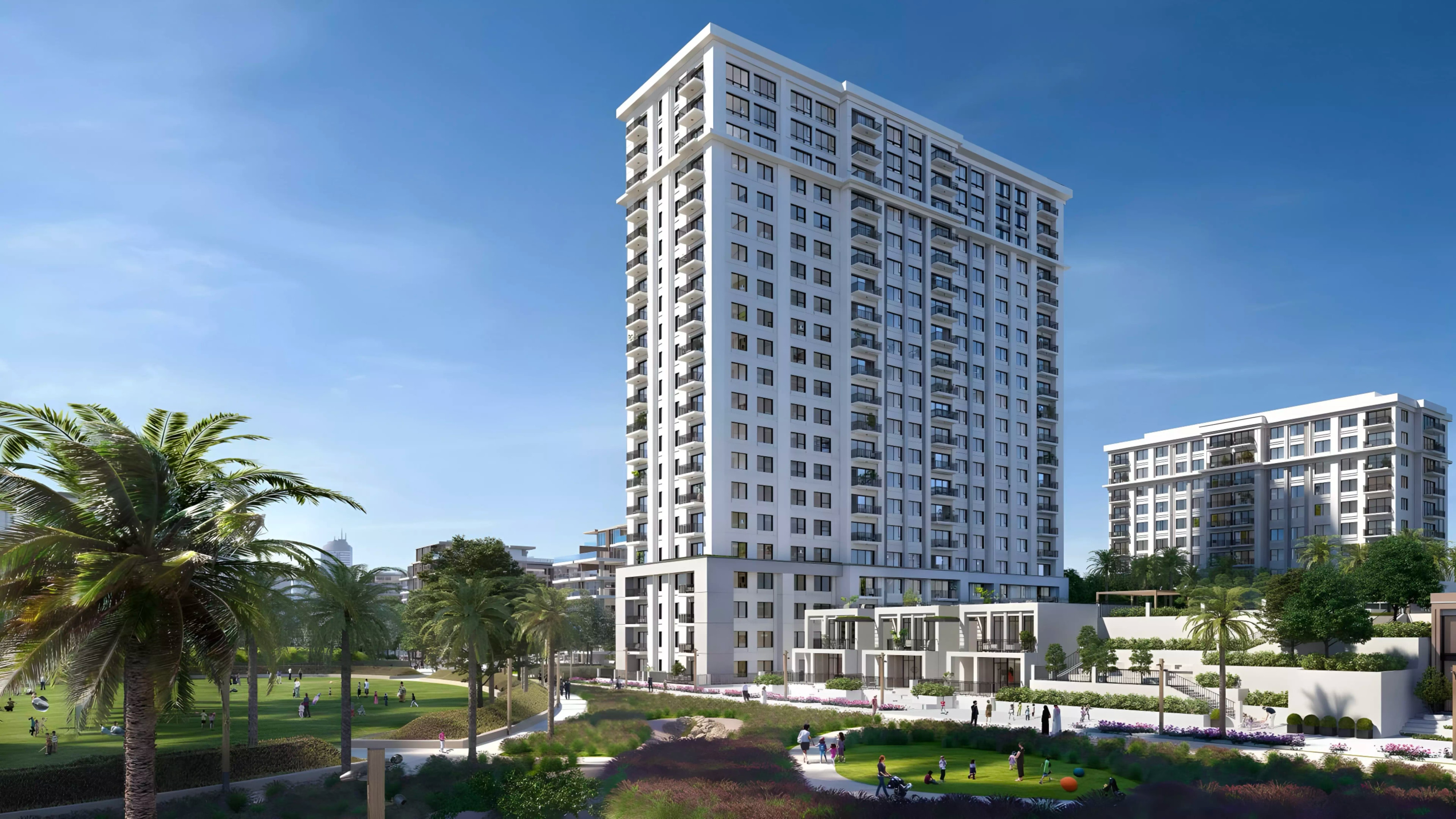 Impressie van Park Field, woningen van Emaar Properties in Dubai Hills Estate, Dubai