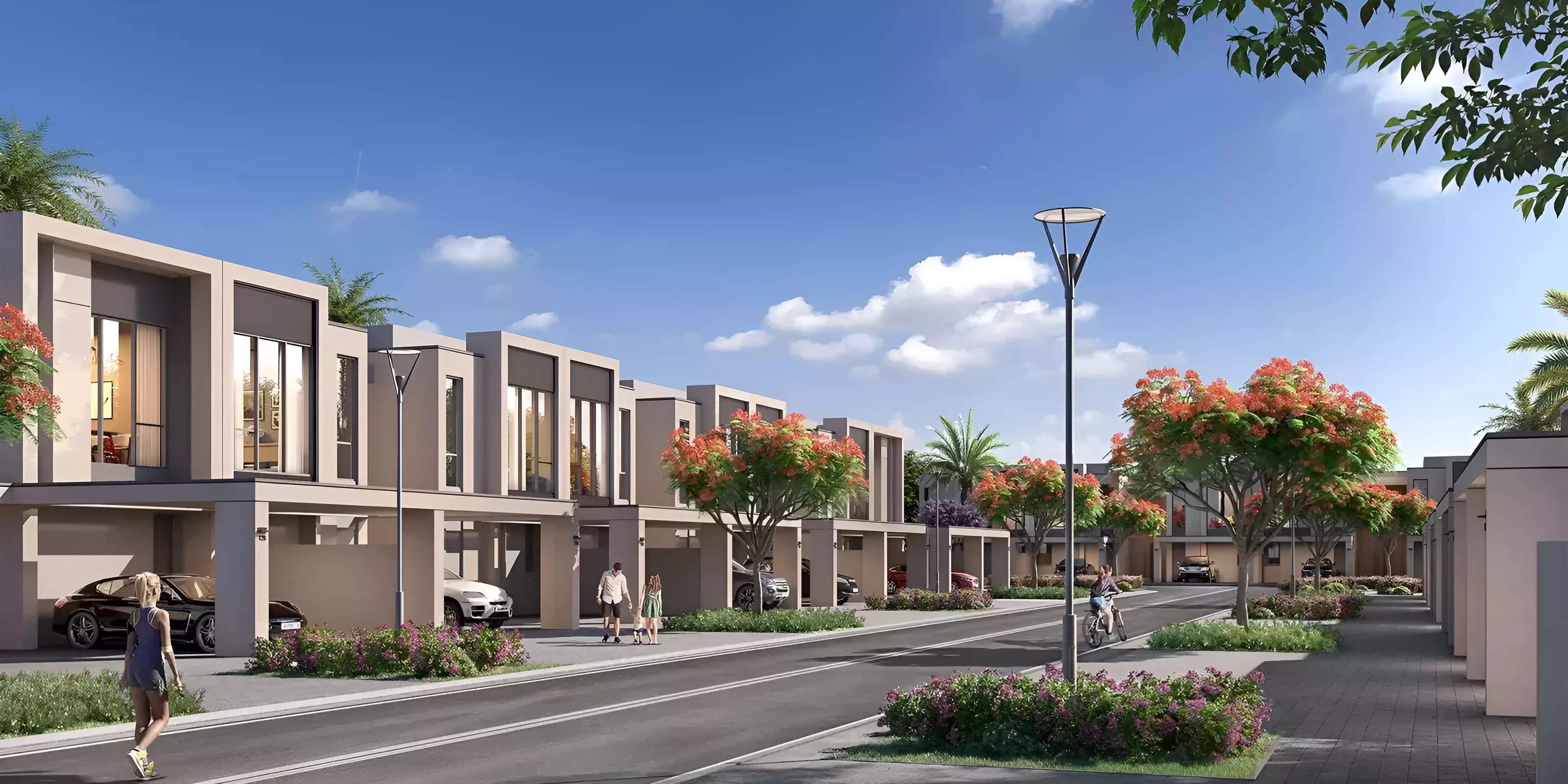 Impressie van Shams Townhouses, townhouses van Nshama in Town Square, Dubai