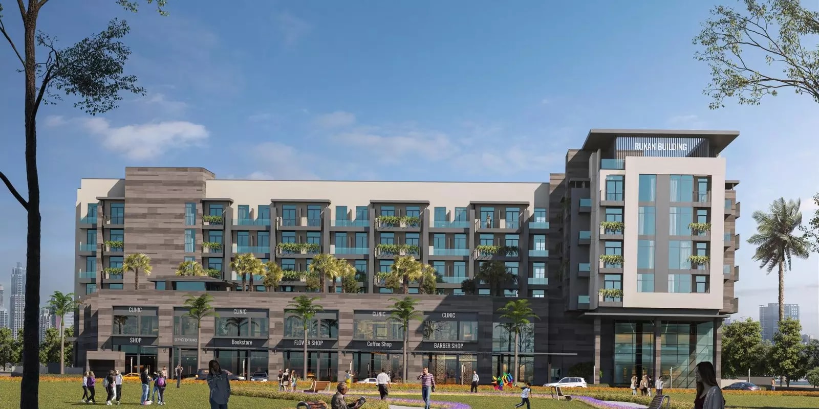 Impressie van Rukan Residence, woningen van Continental Investments in Rukan, Dubai