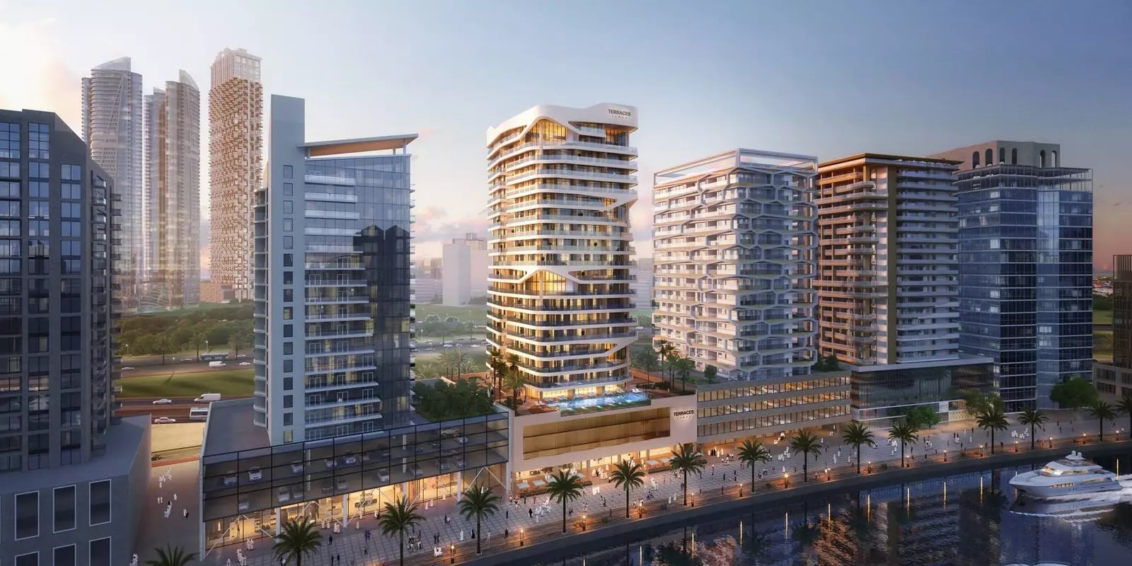 Impressie van Terraces Marasi, woningen van Keymavens in Business Bay, Dubai