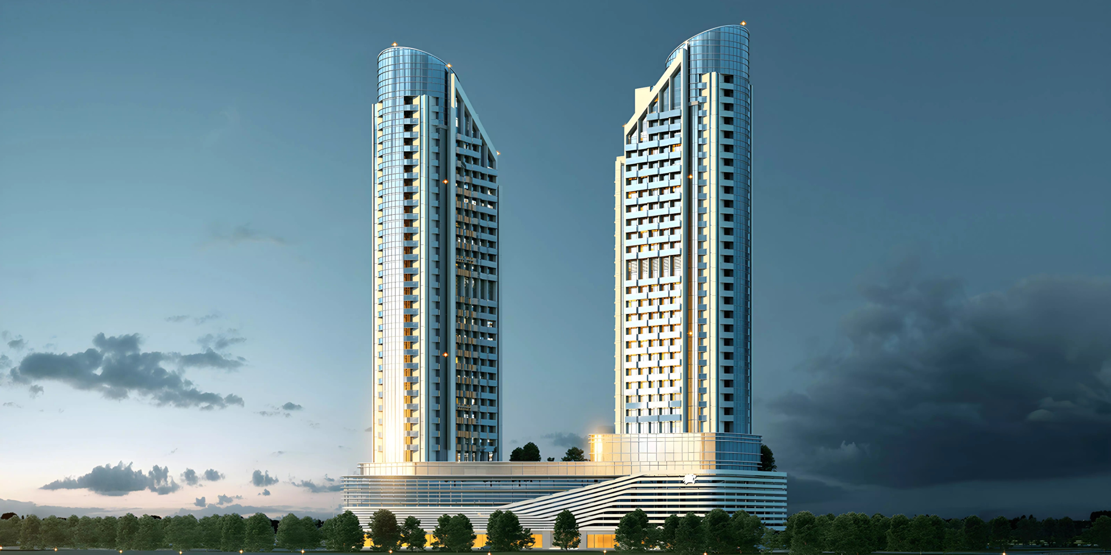 Impressie van Cloud Tower, woningen van Tiger Group in Jumeirah Village Triangle, Dubai