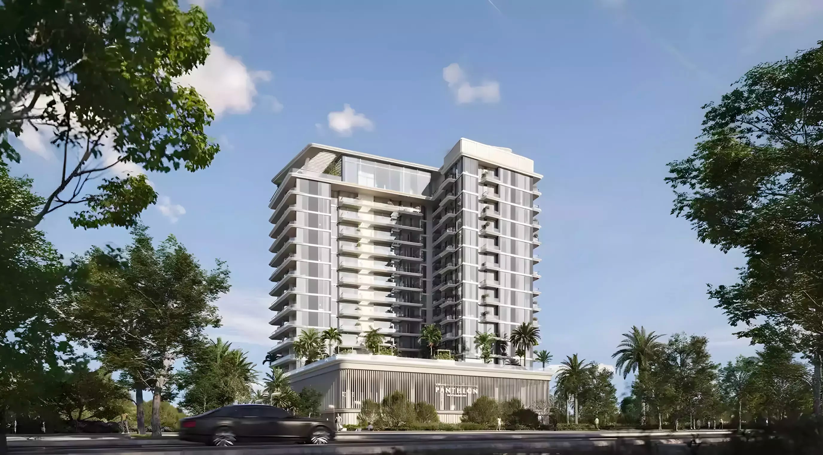 Impressie van Omya Residences, appartementen van Pantheon Development in Wasl Gate, Dubai