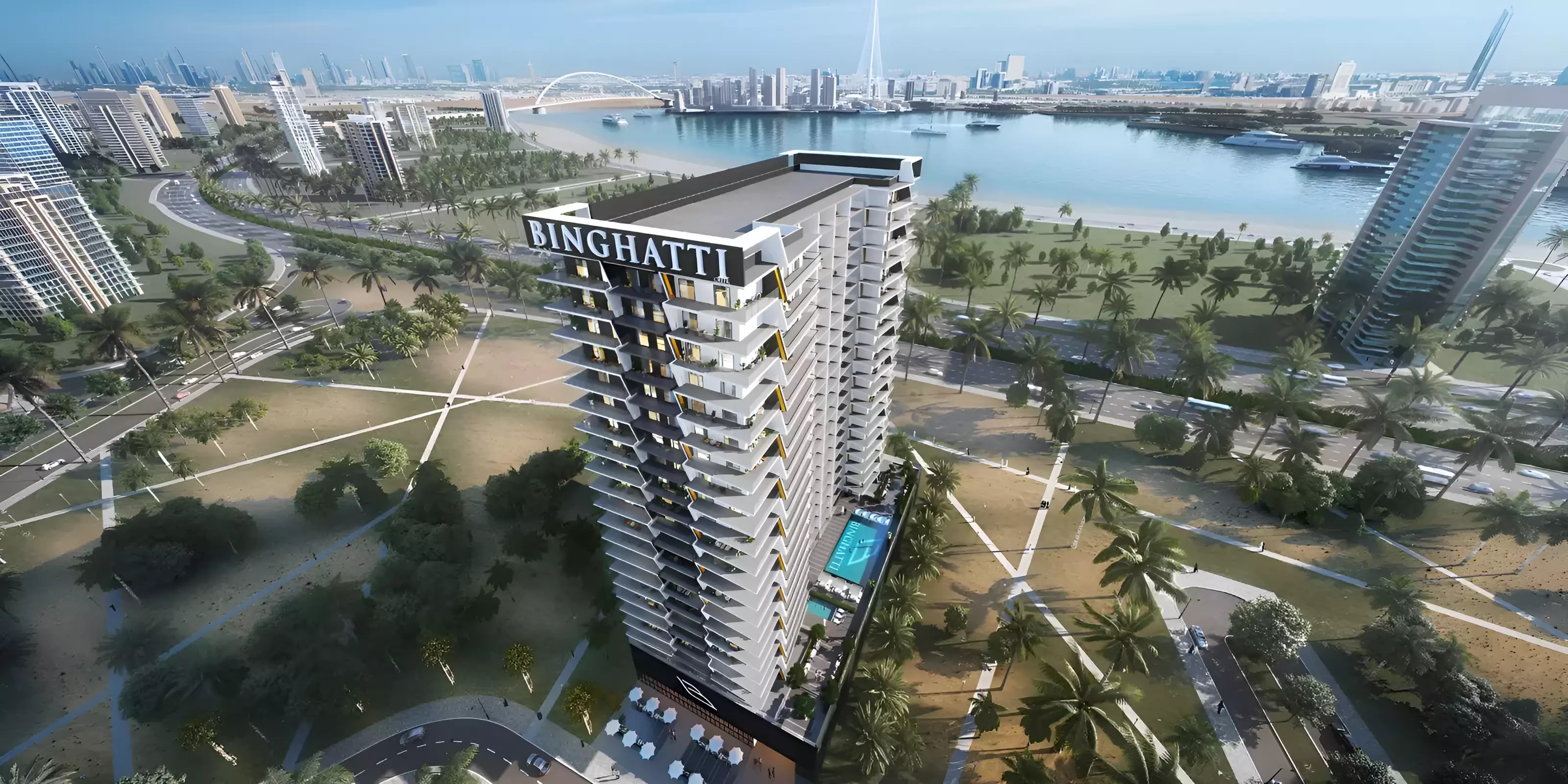 Impressie van Binghatti Creek, appartementen van Binghatti Developers in Al Jaddaf, Dubai