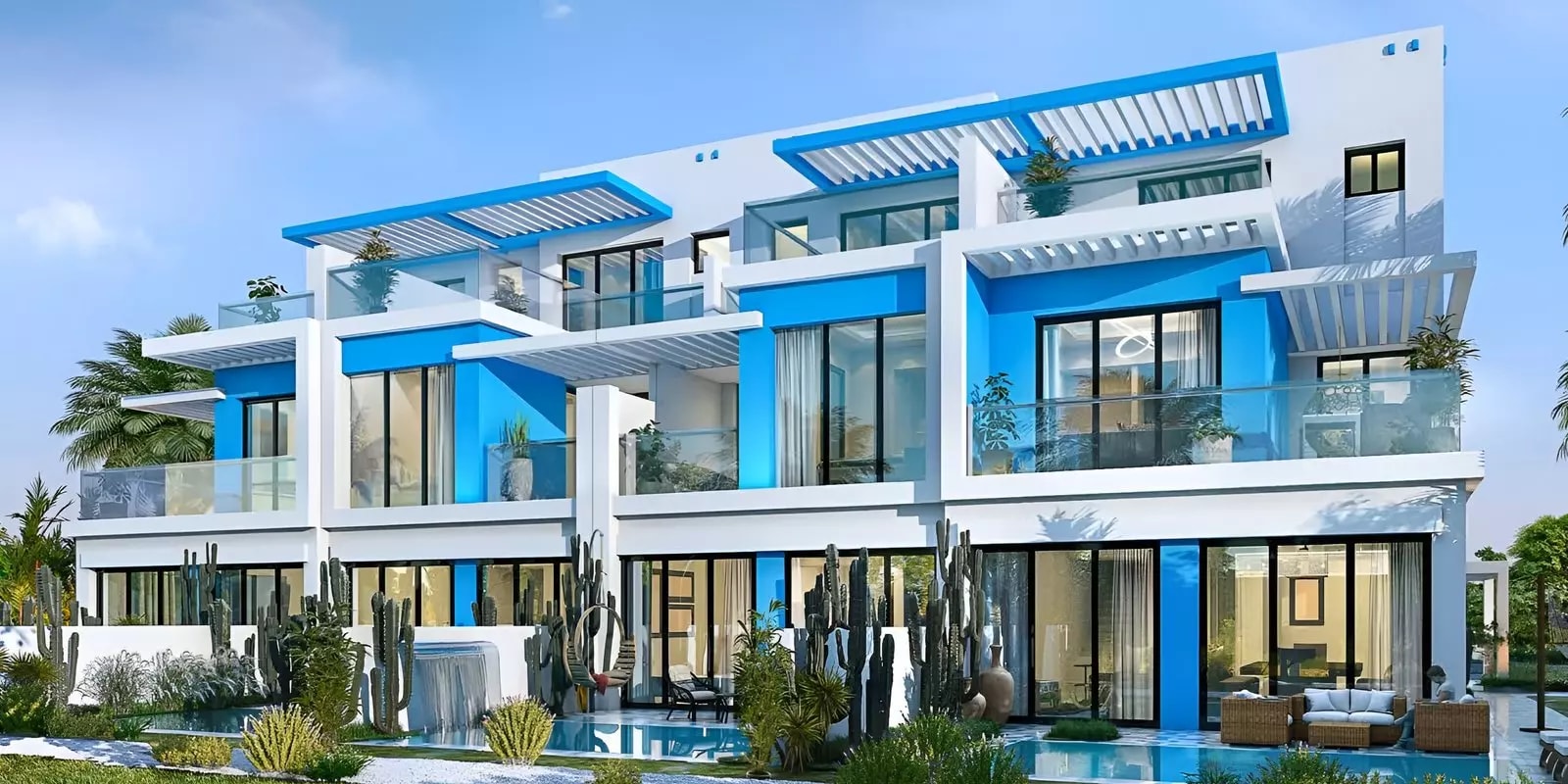 Impressie van Santorini By Damac, woningen van Damac Properties in Damac Lagoons, Dubai
