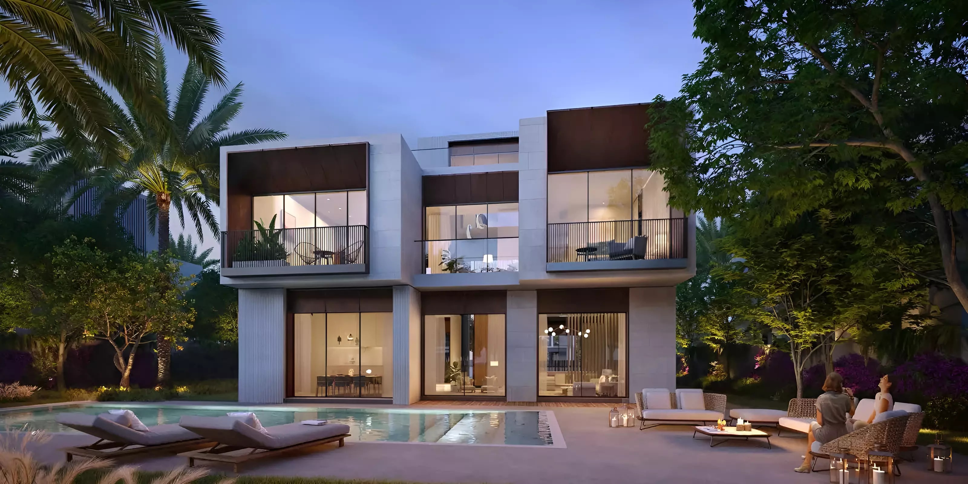 Impressie van Palm Hills, villa's van Emaar Properties in Dubai Hills Estate, Dubai