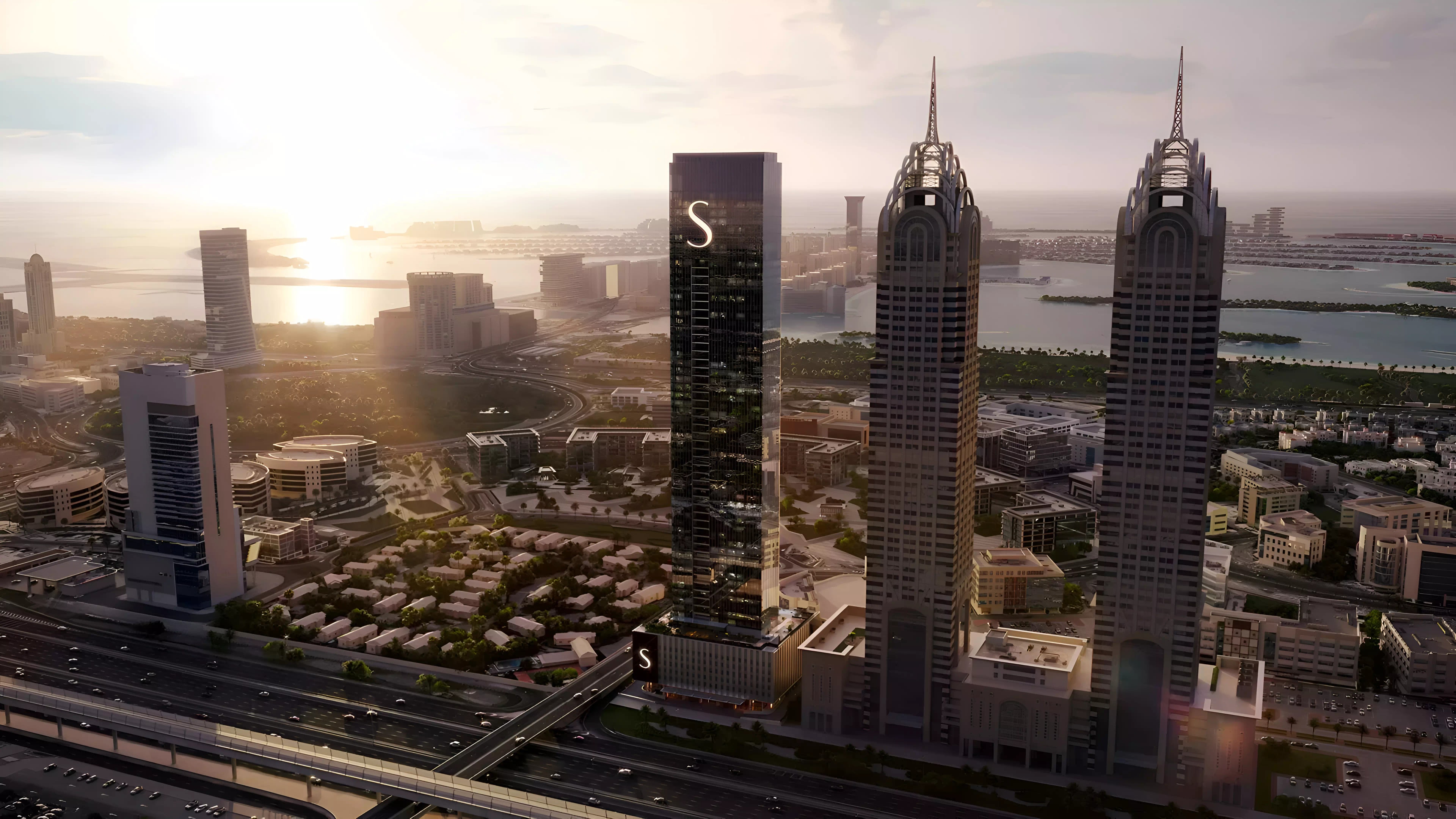 Impressie van The S Tower, appartementen van Sobha Realty in Dubai Internet City, Dubai