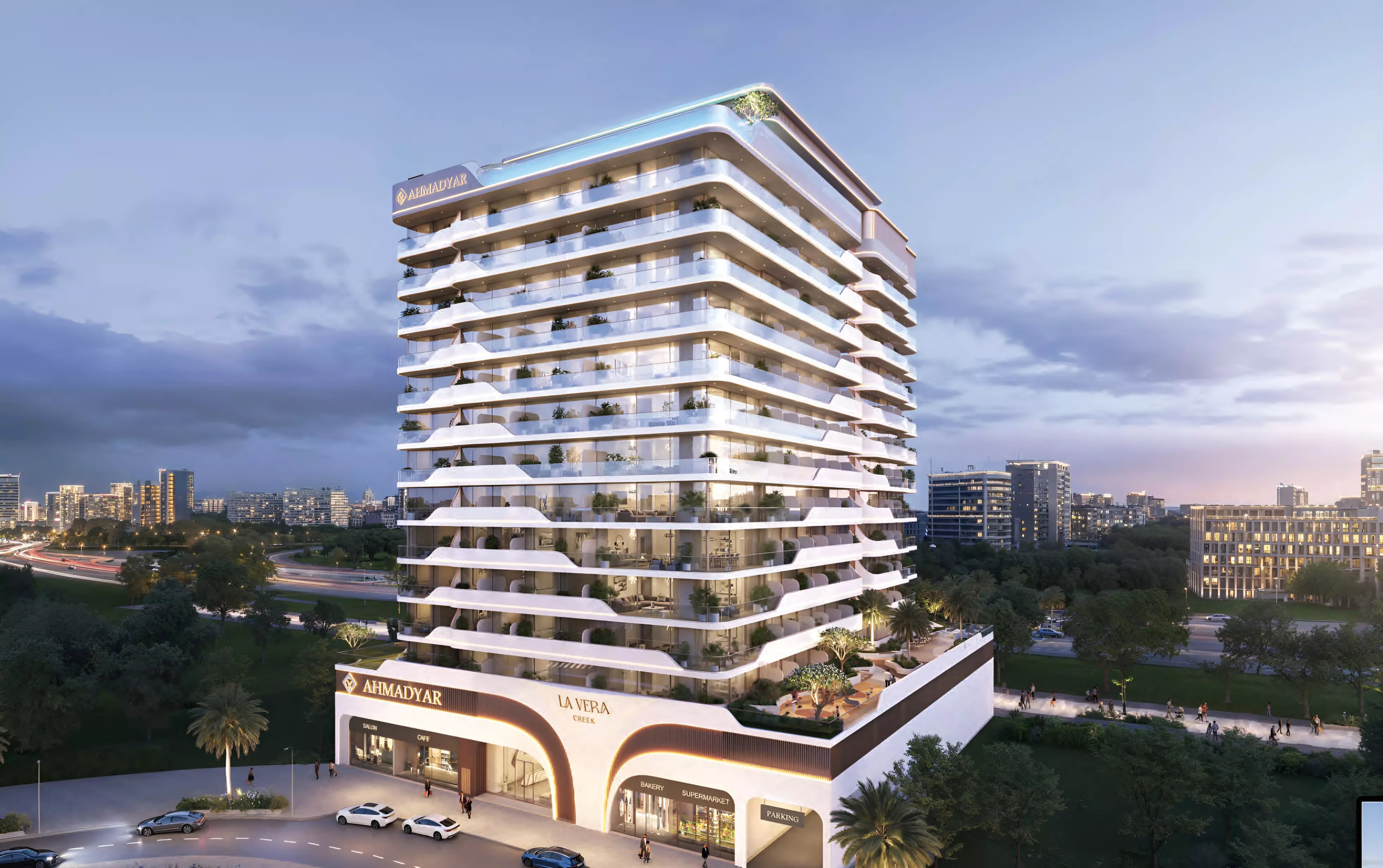Impressie van La Vera Creek, appartementen van Ahmadyar Developments in Nadd Al Hammar, Dubai
