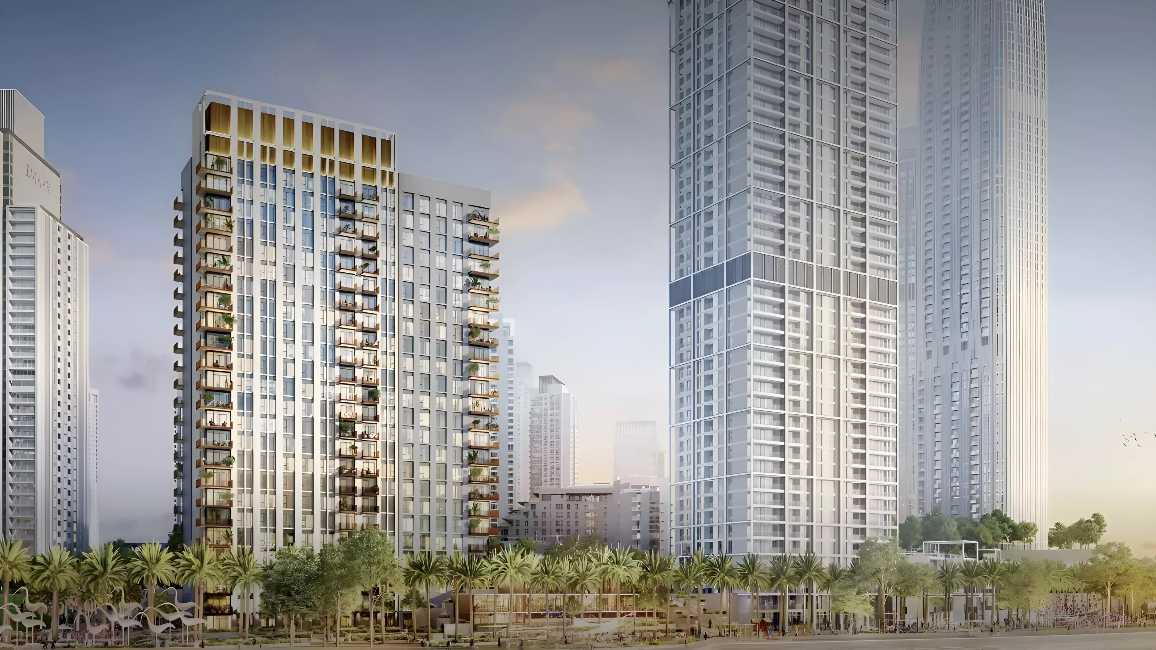 Impressie van Creek Crescent, woningen van Emaar Properties in Dubai Creek Harbour (The Lagoons), Dubai