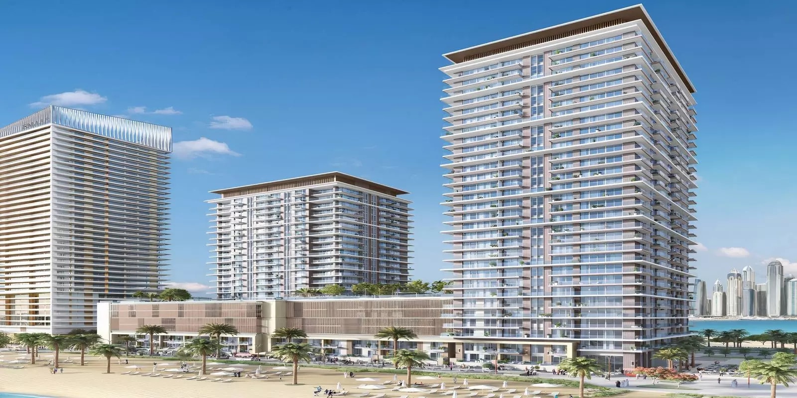 Impressie van Beach Isle, woningen van Emaar Properties in Emaar Beachfront, Dubai