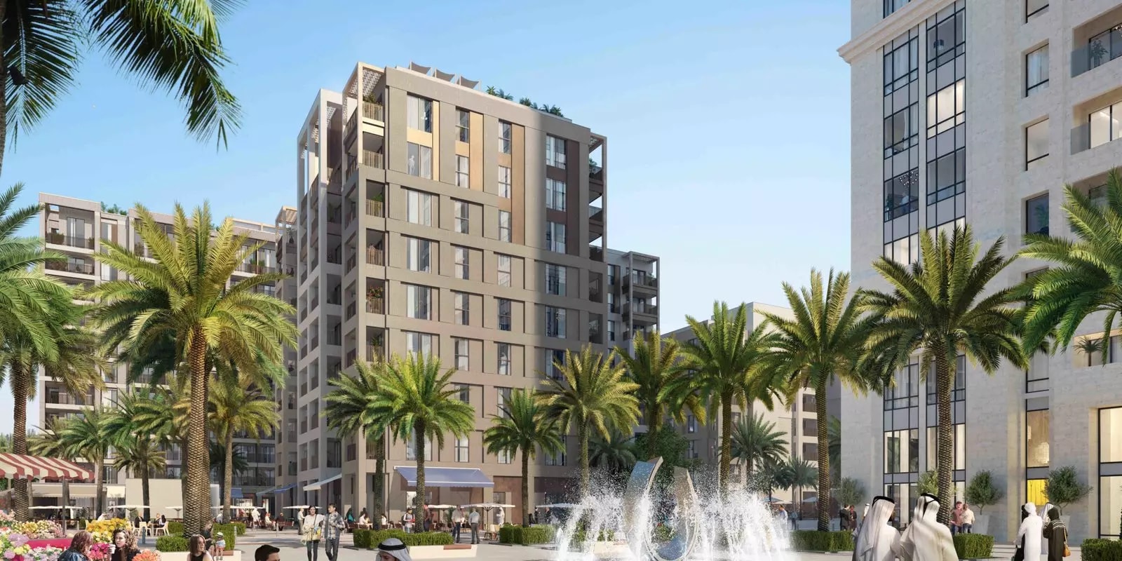 Impressie van Creek Beach Surf, appartementen van Emaar Properties in Dubai Creek Harbour (The Lagoons), Dubai