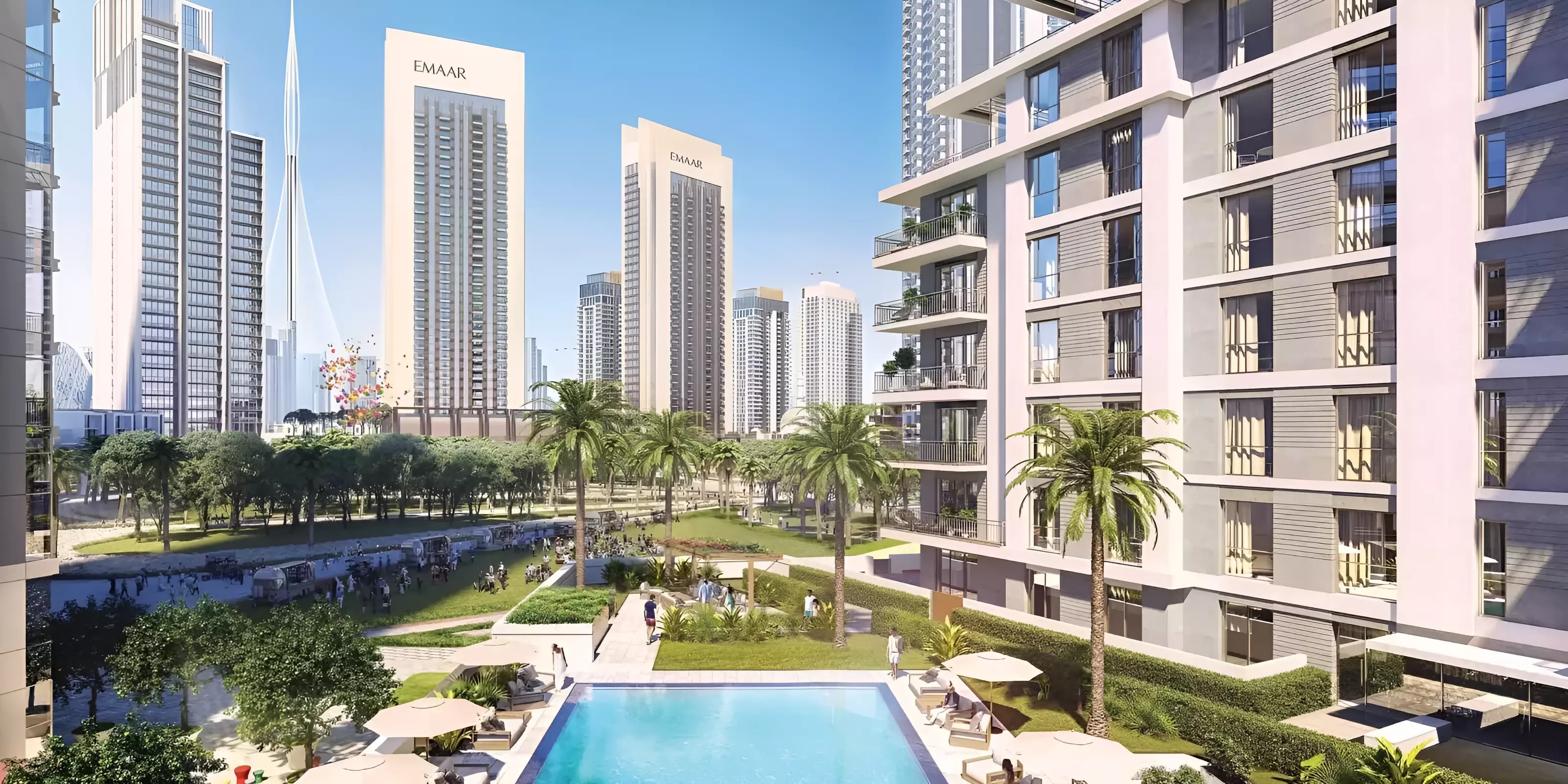 Impressie van Island Park By Emaar, appartementen van Emaar Properties in Dubai Creek Harbour (The Lagoons), Dubai