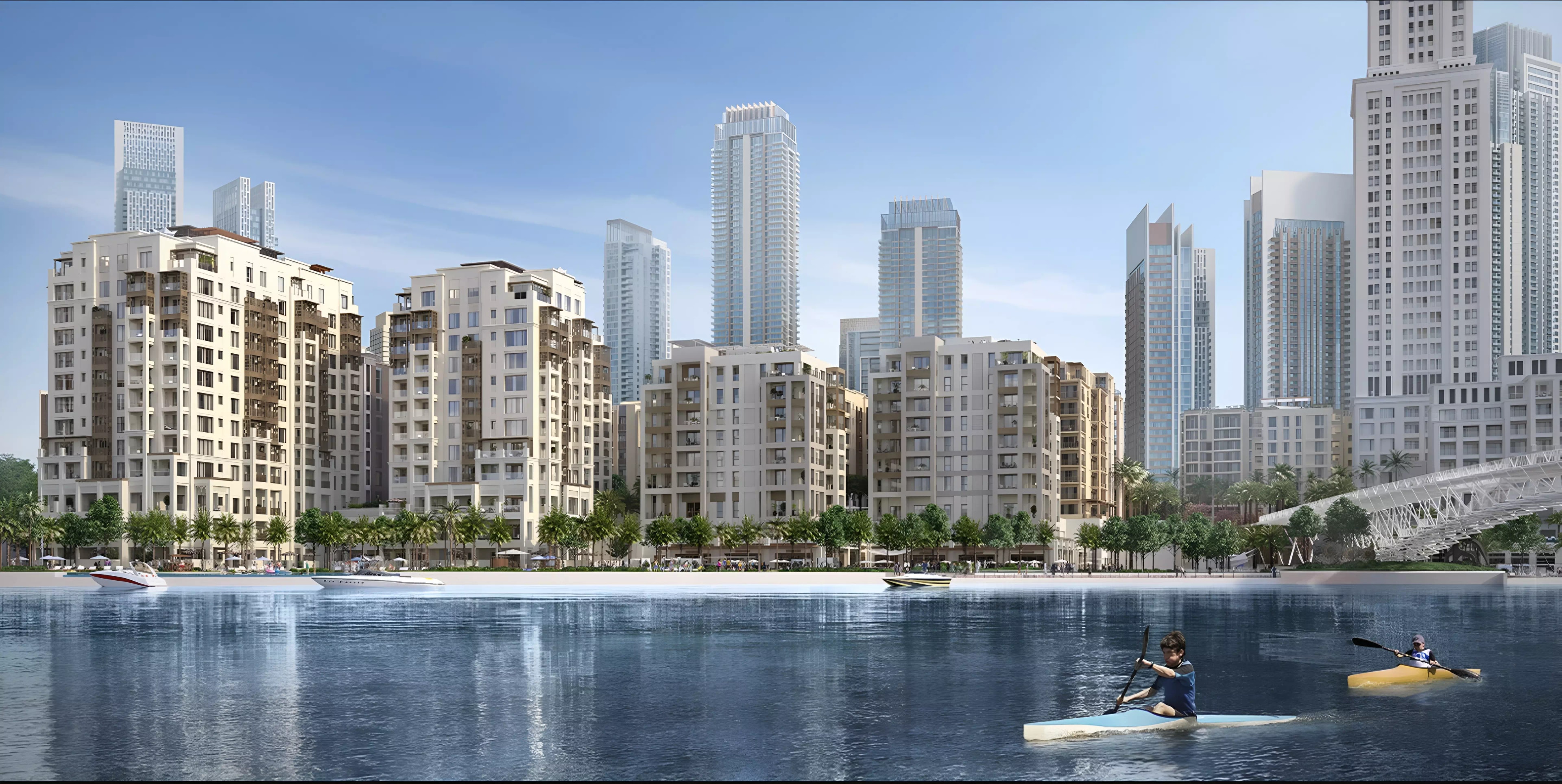 Impressie van Creek Beach Grove, appartementen van Emaar Properties in Dubai Creek Harbour (The Lagoons), Dubai