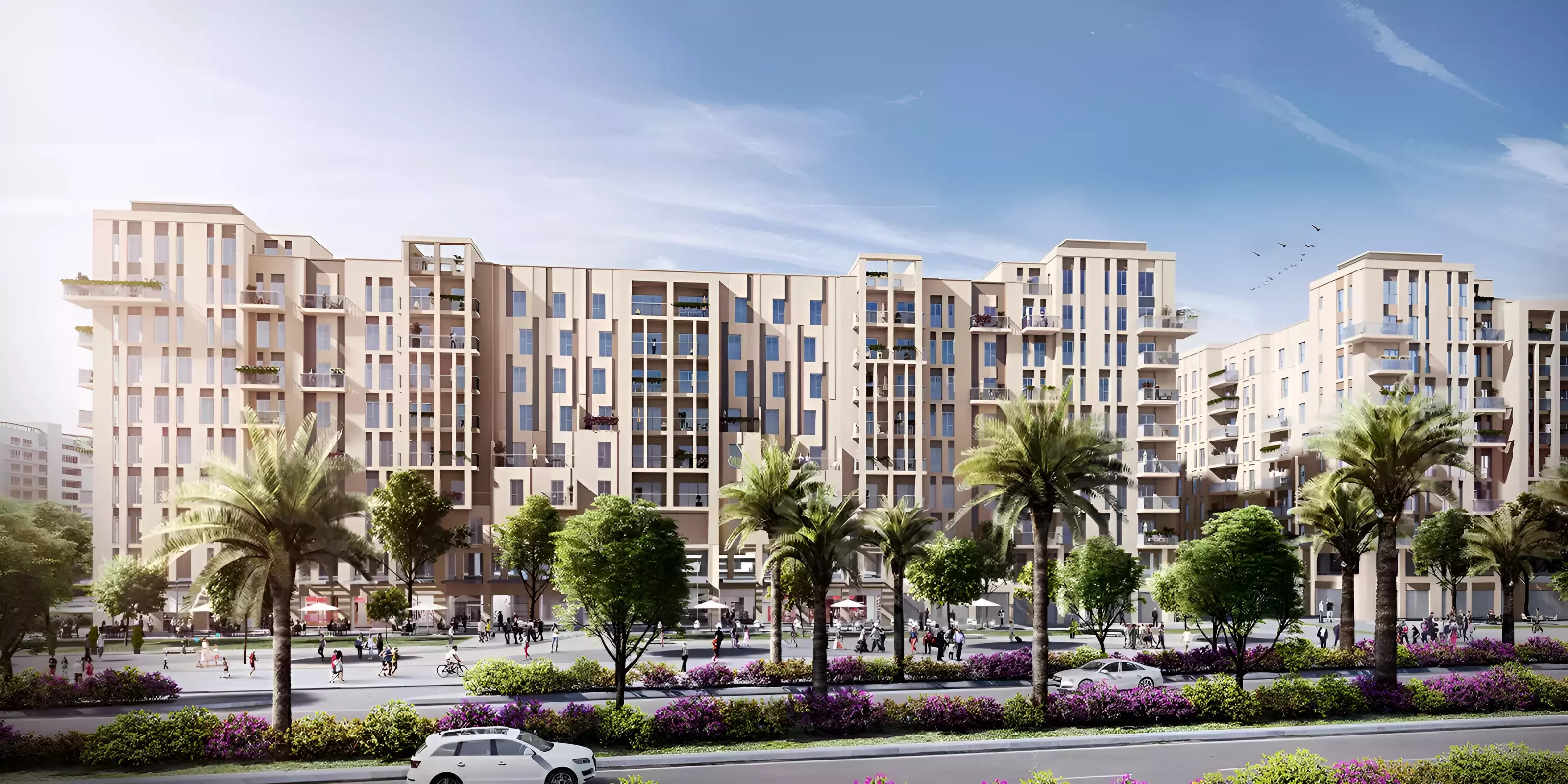 Impressie van UNA Apartments, woningen van Nshama in Town Square, Dubai
