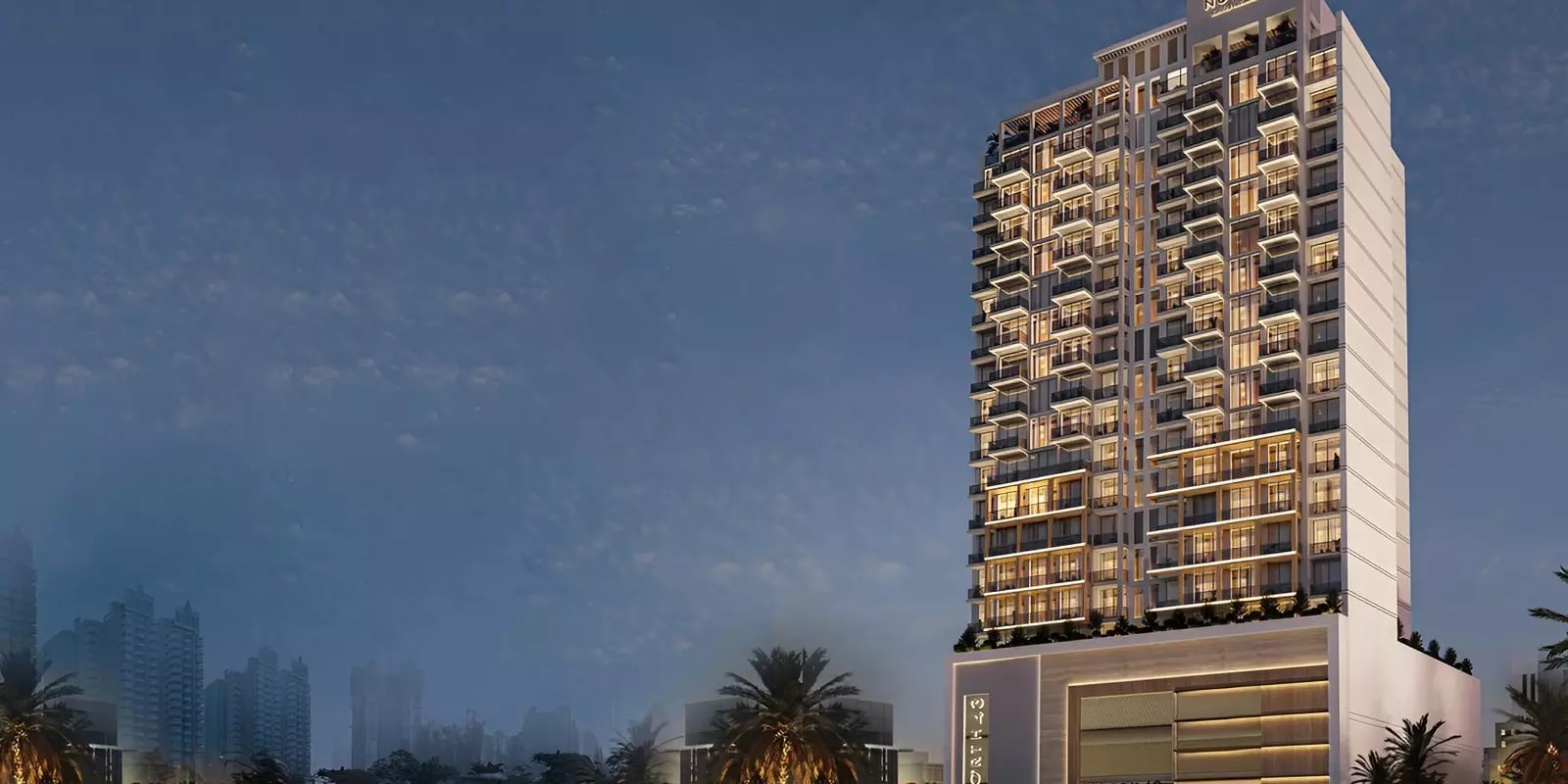Impressie van North 43, appartementen van Naseeb Group in Jumeirah Village Circle, Dubai